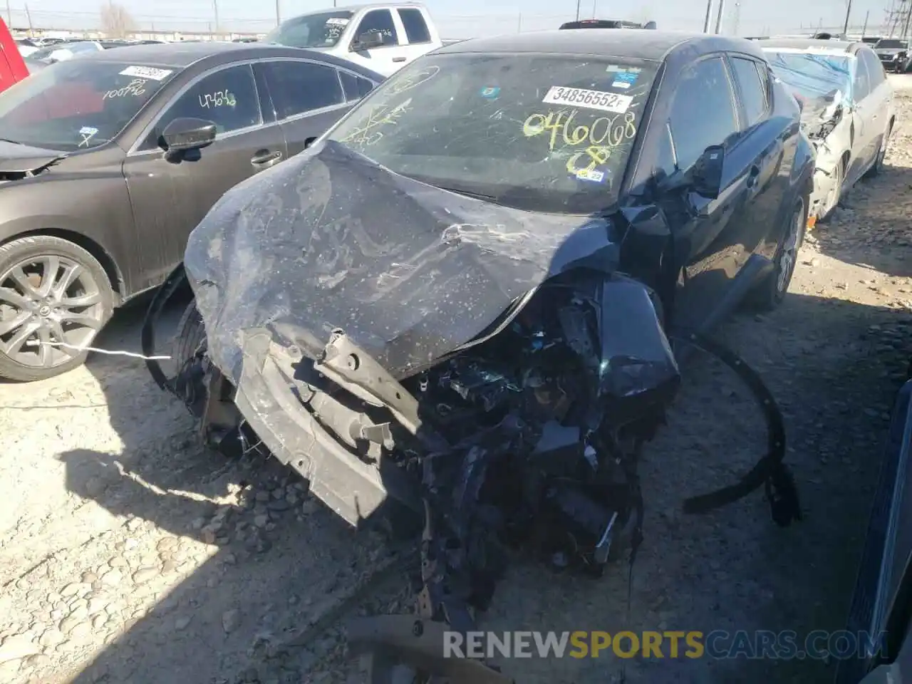 2 Photograph of a damaged car JTNKHMBX4K1046068 TOYOTA C-HR 2019