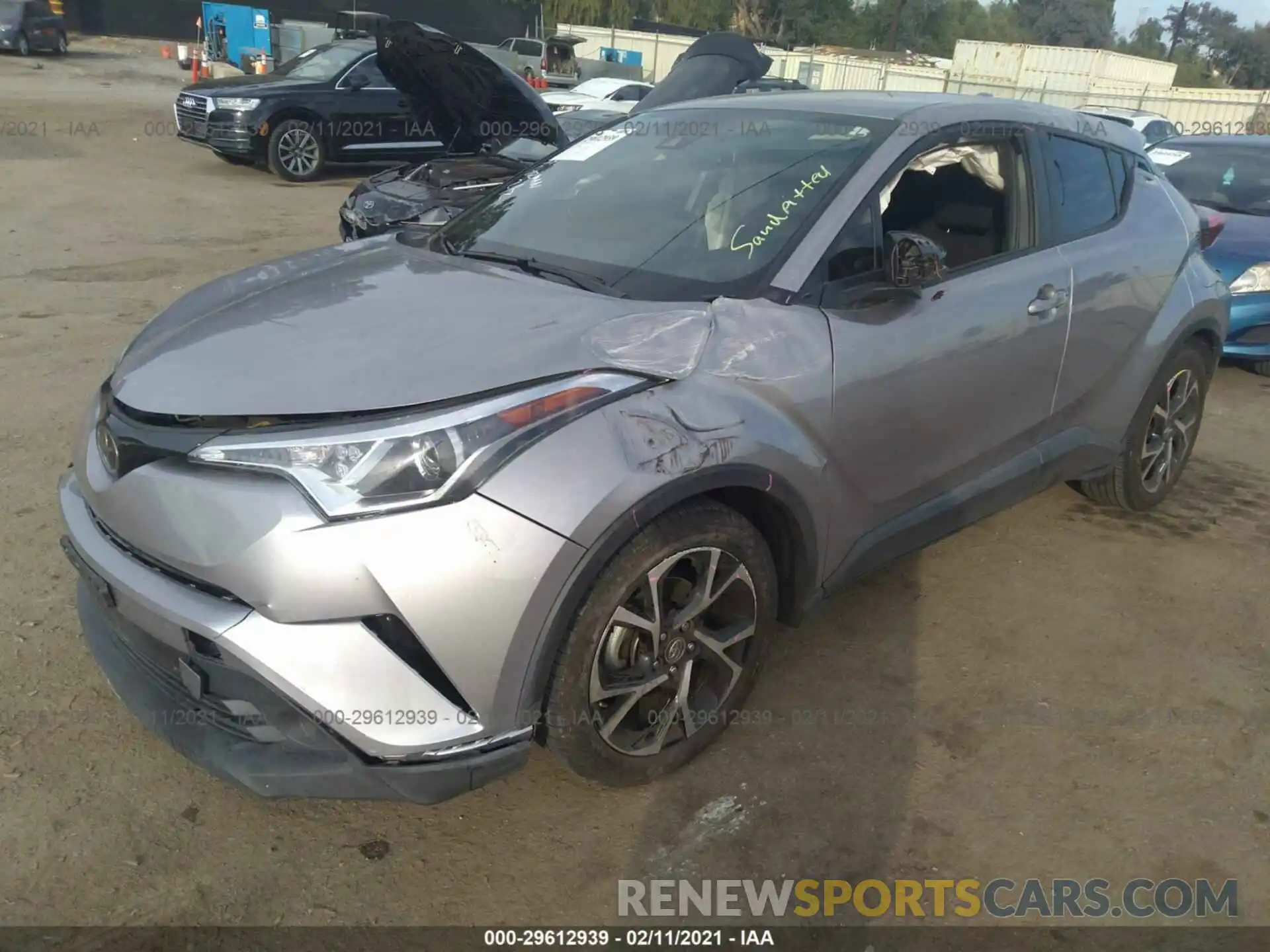 2 Photograph of a damaged car JTNKHMBX4K1046197 TOYOTA C-HR 2019