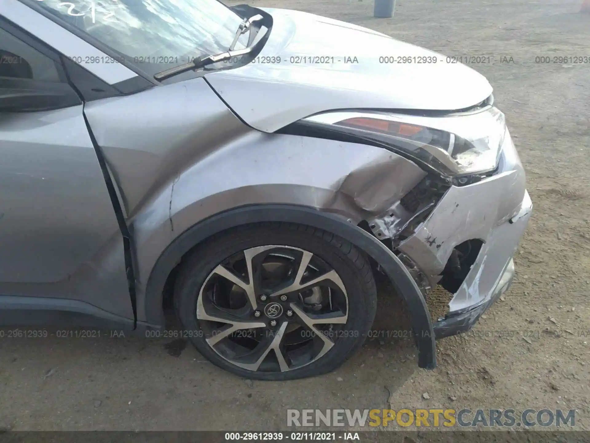 6 Photograph of a damaged car JTNKHMBX4K1046197 TOYOTA C-HR 2019