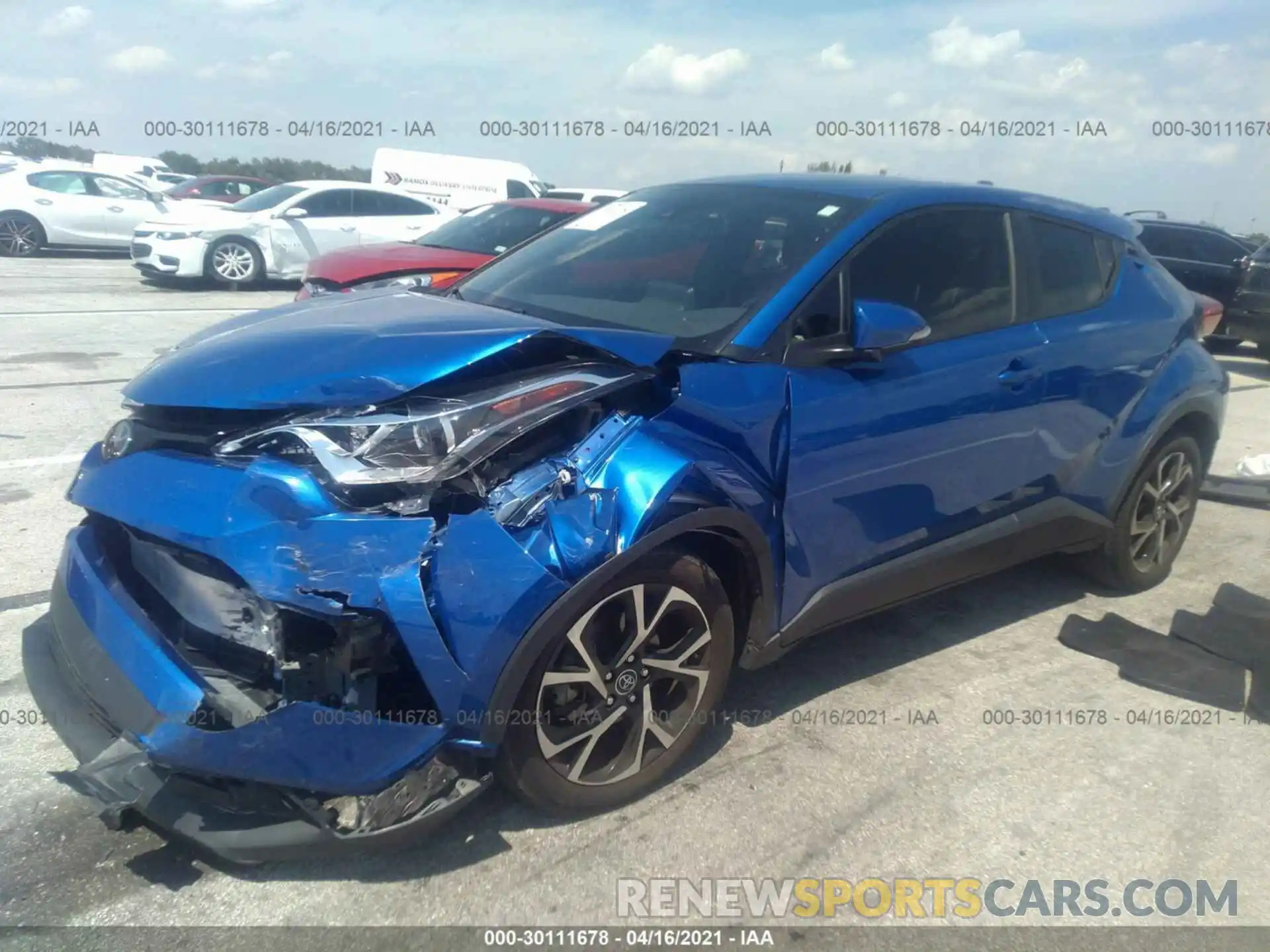 2 Photograph of a damaged car JTNKHMBX4K1046667 TOYOTA C-HR 2019