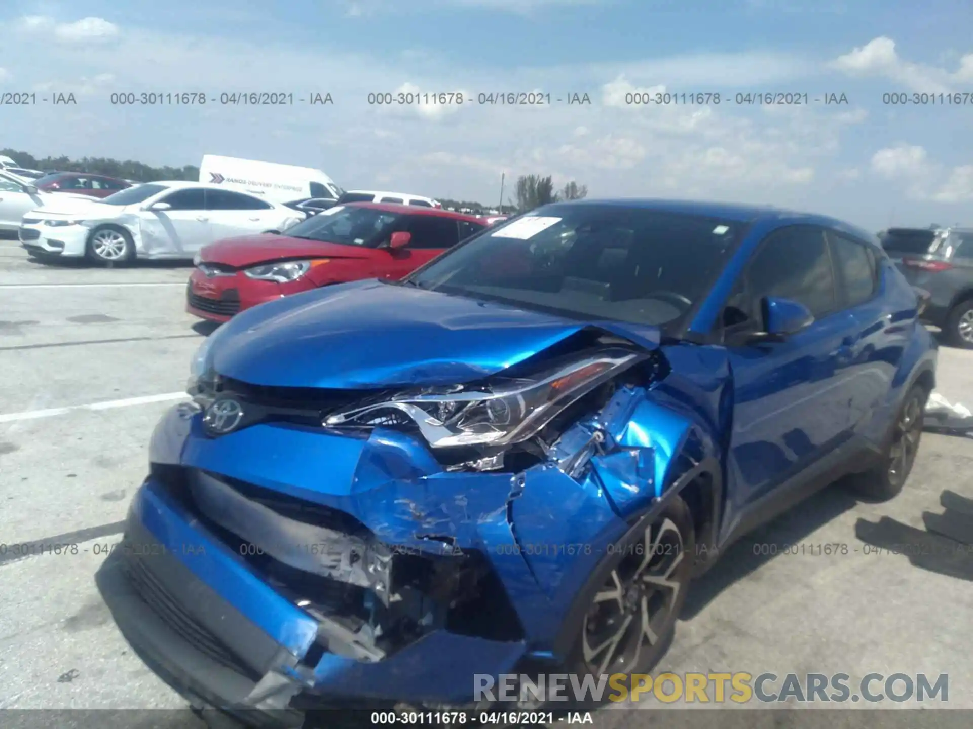 6 Photograph of a damaged car JTNKHMBX4K1046667 TOYOTA C-HR 2019