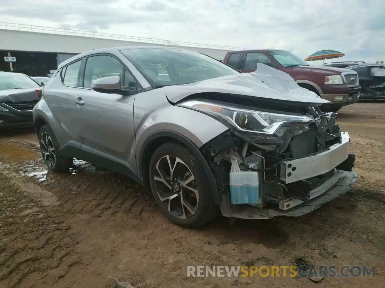 1 Photograph of a damaged car JTNKHMBX4K1046975 TOYOTA C-HR 2019