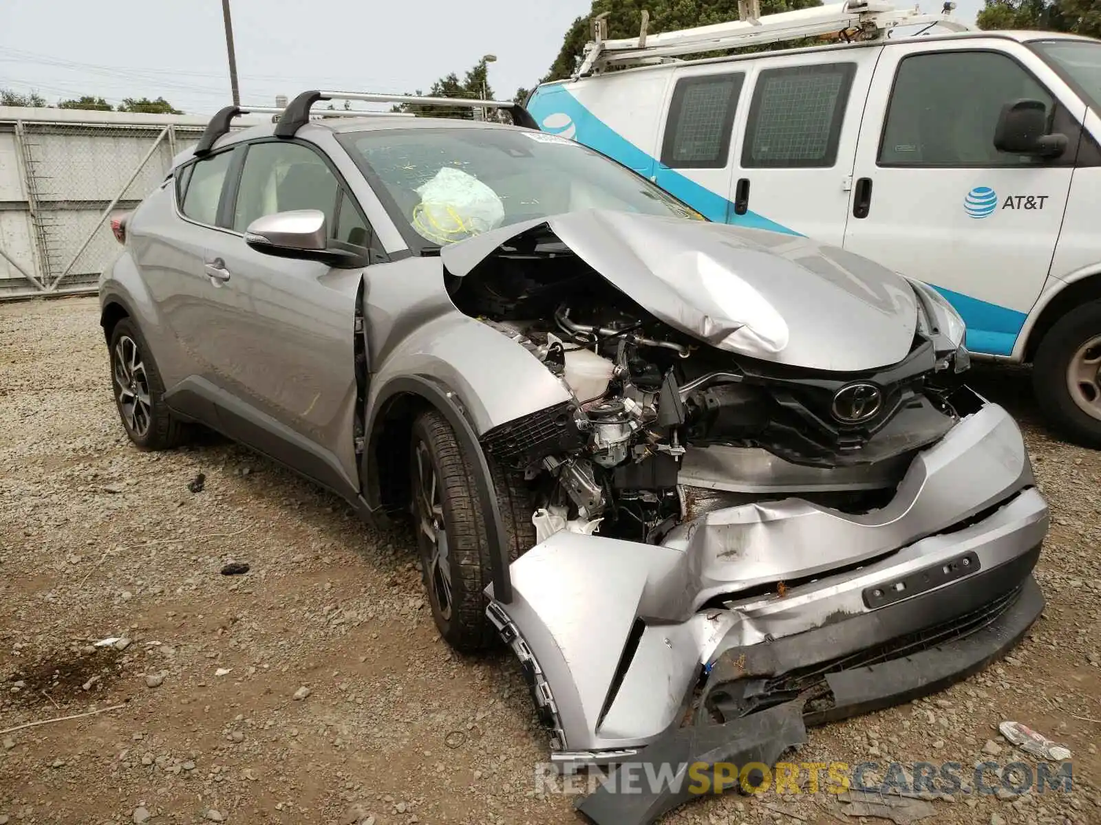 1 Photograph of a damaged car JTNKHMBX4K1047155 TOYOTA C-HR 2019