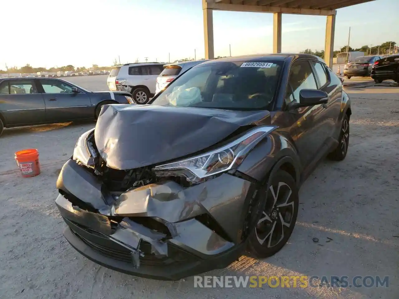 2 Photograph of a damaged car JTNKHMBX4K1047561 TOYOTA C-HR 2019