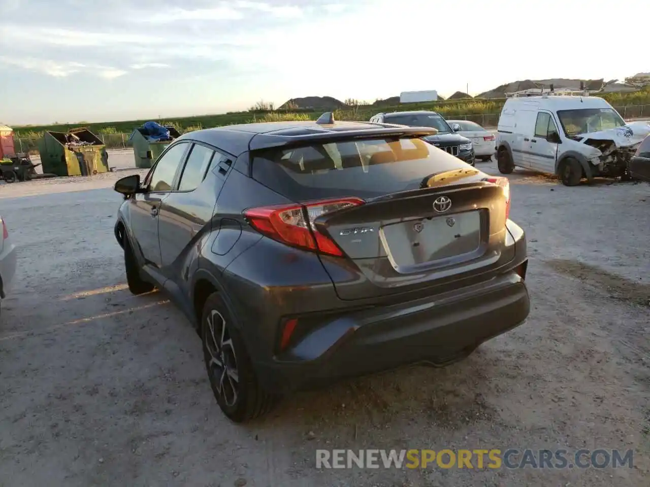 3 Photograph of a damaged car JTNKHMBX4K1047561 TOYOTA C-HR 2019