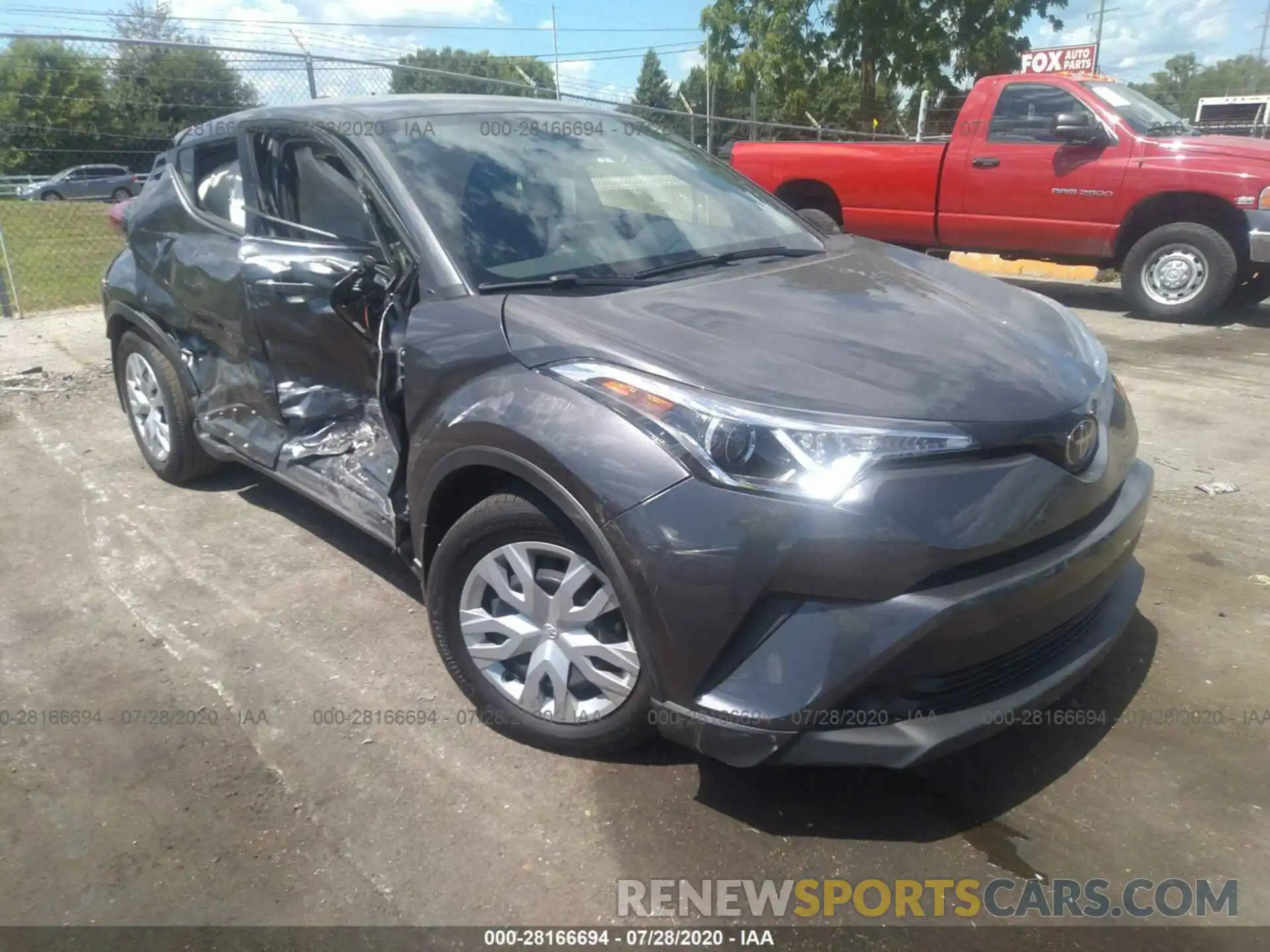 1 Photograph of a damaged car JTNKHMBX4K1047723 TOYOTA C-HR 2019