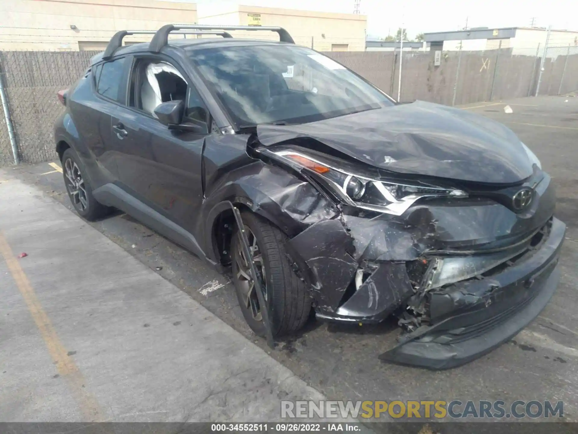 1 Photograph of a damaged car JTNKHMBX4K1048595 TOYOTA C-HR 2019