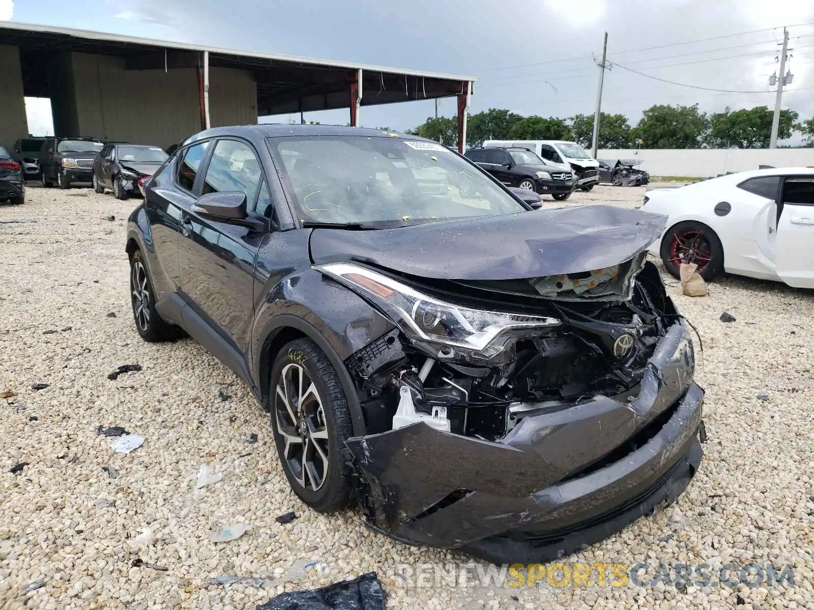 1 Photograph of a damaged car JTNKHMBX4K1048659 TOYOTA C-HR 2019