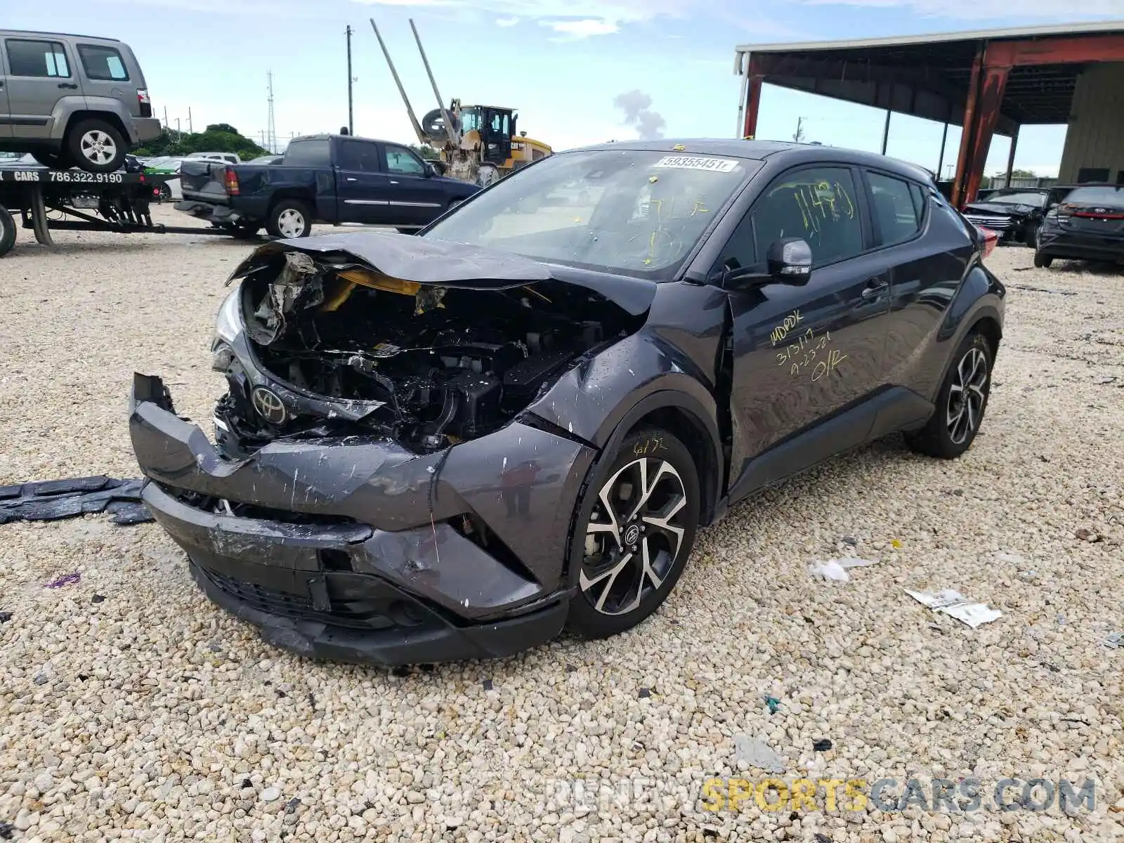 2 Photograph of a damaged car JTNKHMBX4K1048659 TOYOTA C-HR 2019