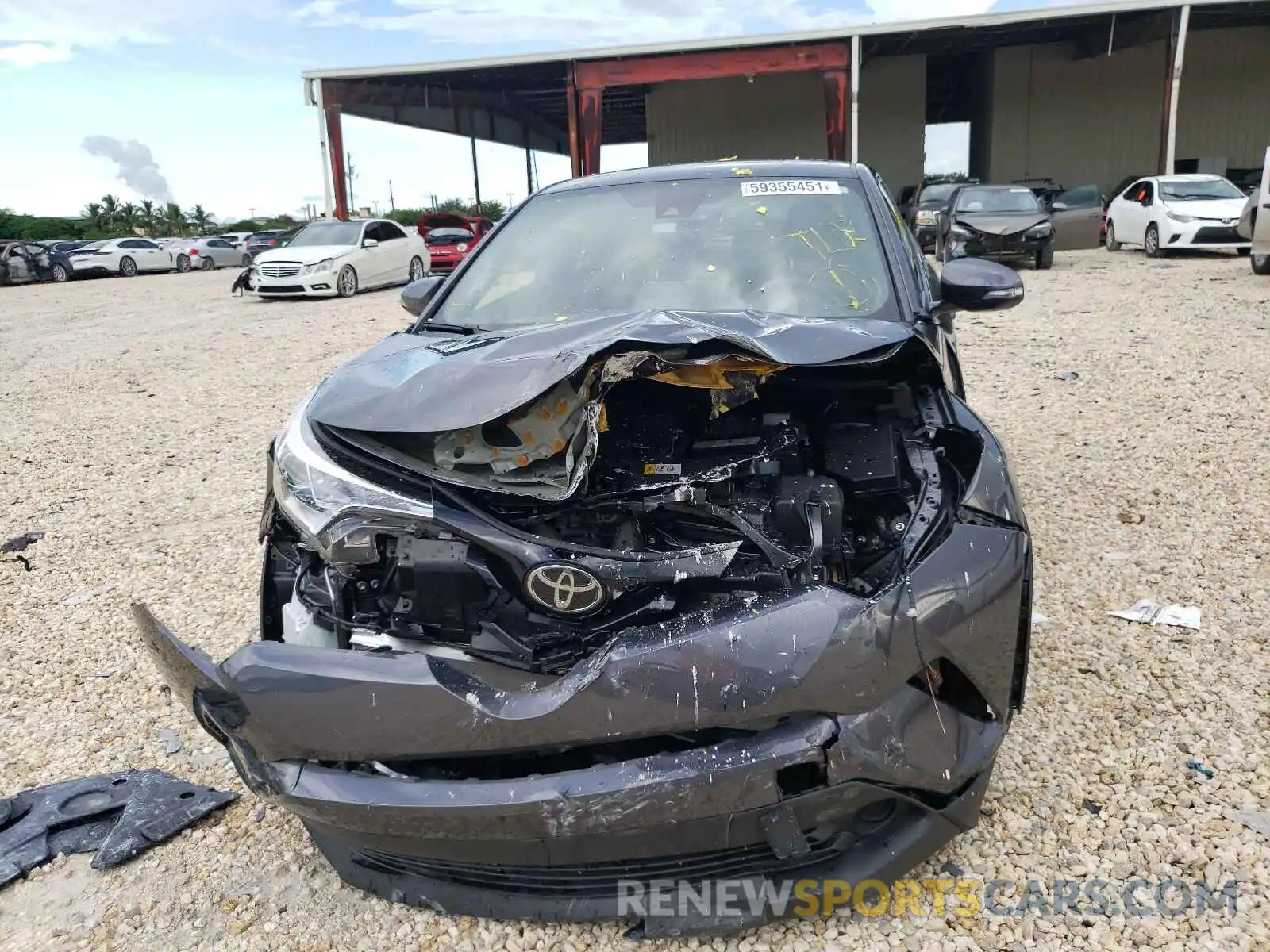 9 Photograph of a damaged car JTNKHMBX4K1048659 TOYOTA C-HR 2019