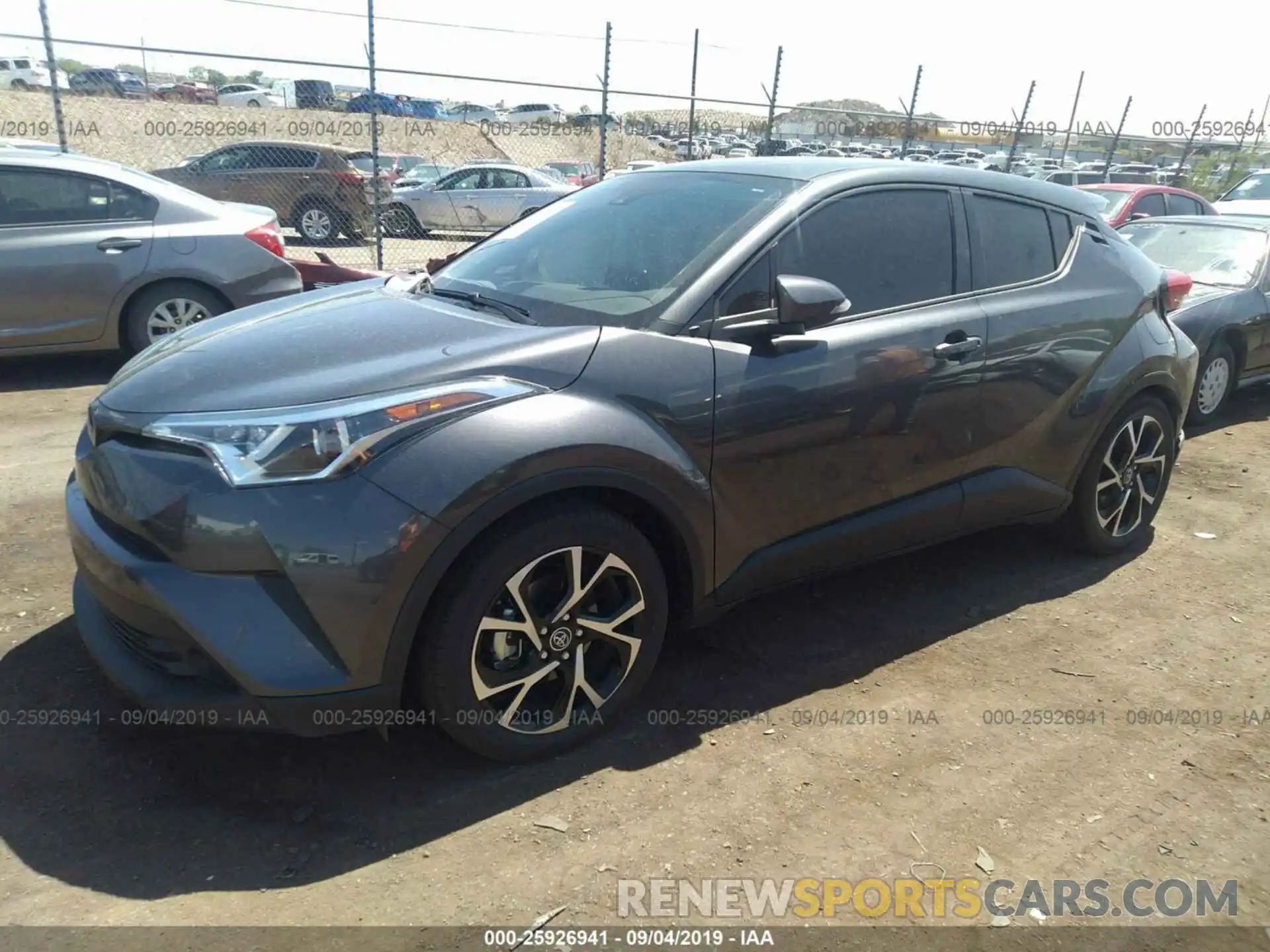 2 Фотография поврежденного автомобиля JTNKHMBX4K1049973 TOYOTA C-HR 2019