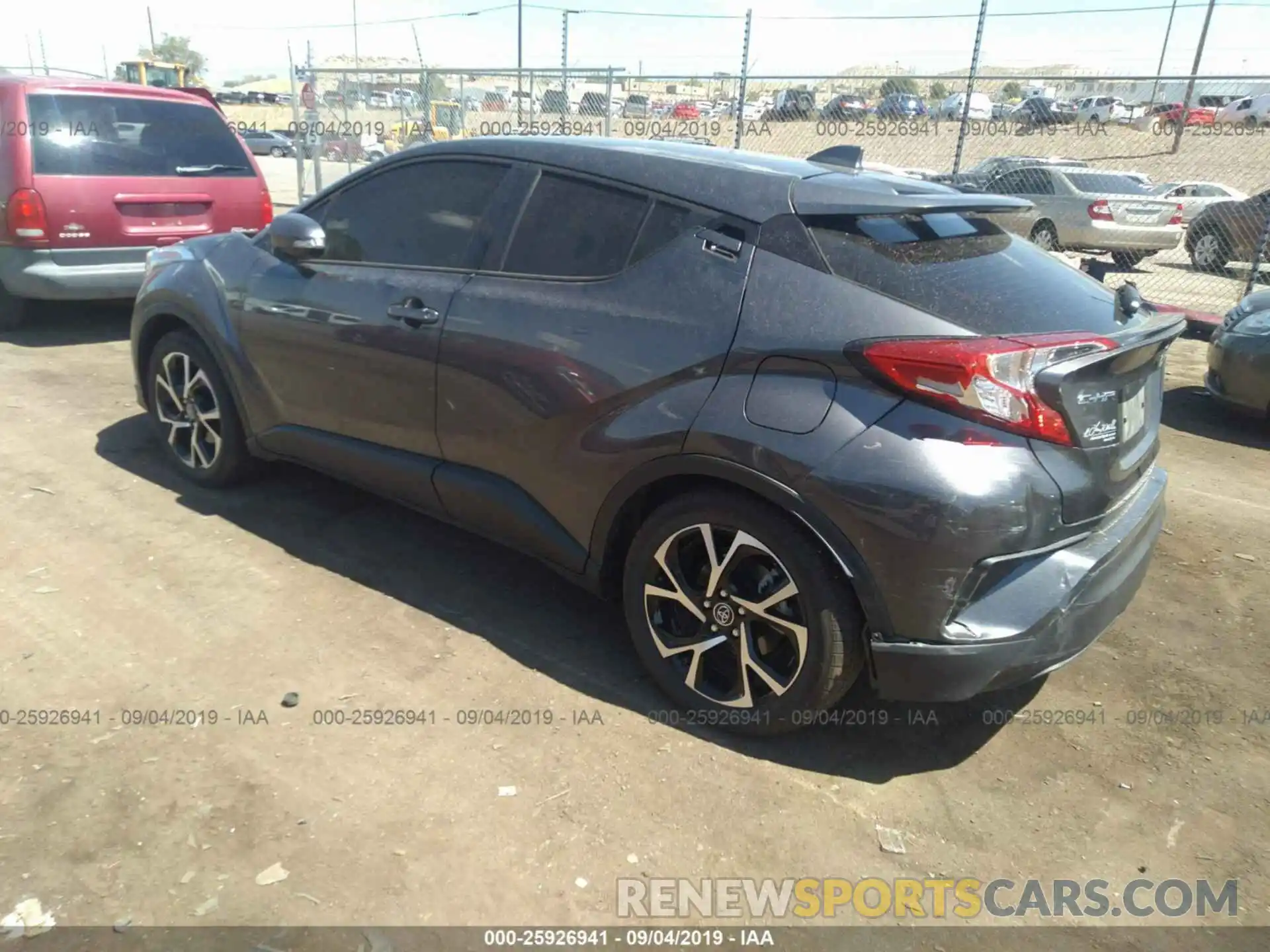 3 Photograph of a damaged car JTNKHMBX4K1049973 TOYOTA C-HR 2019