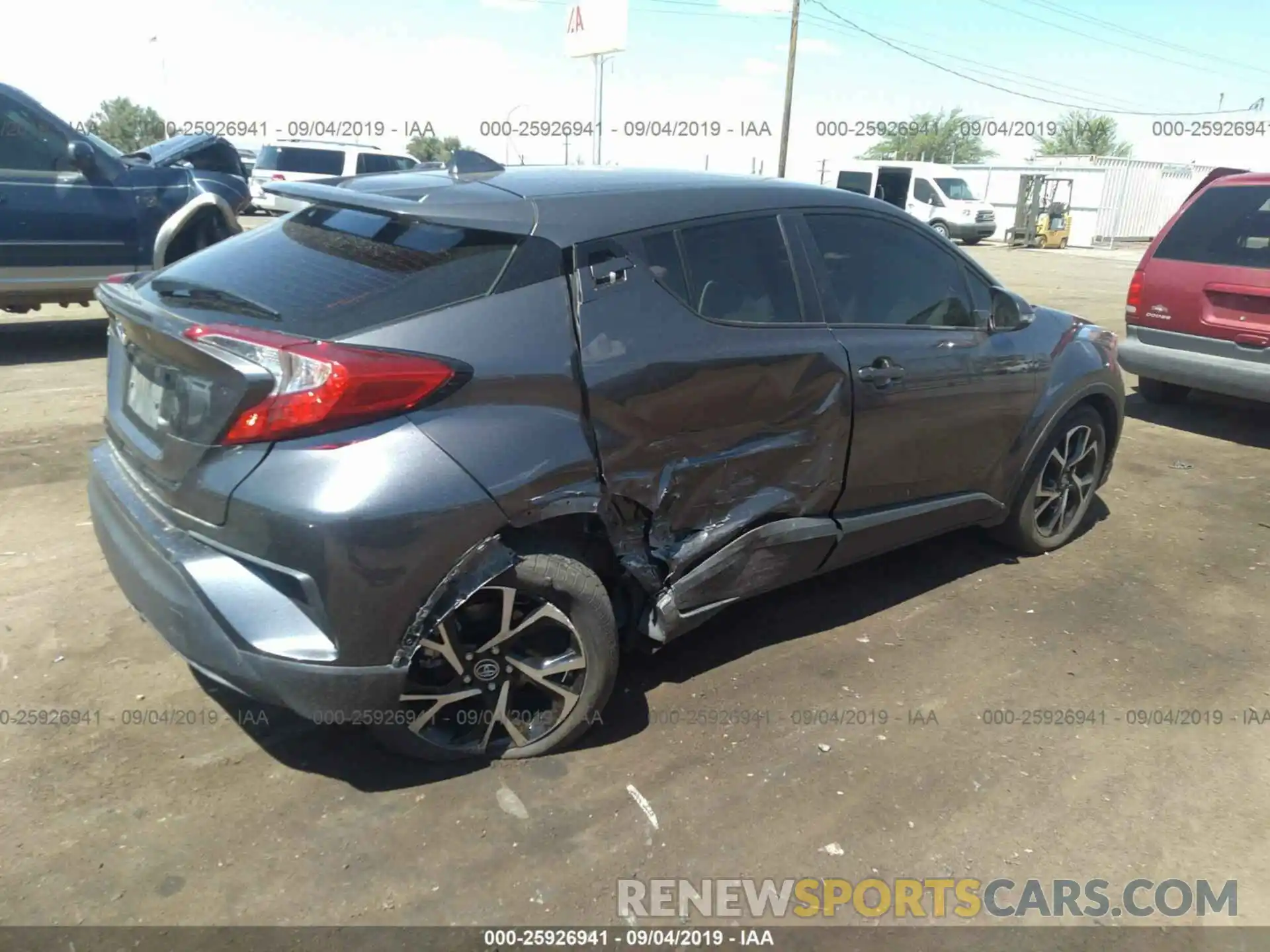 4 Photograph of a damaged car JTNKHMBX4K1049973 TOYOTA C-HR 2019