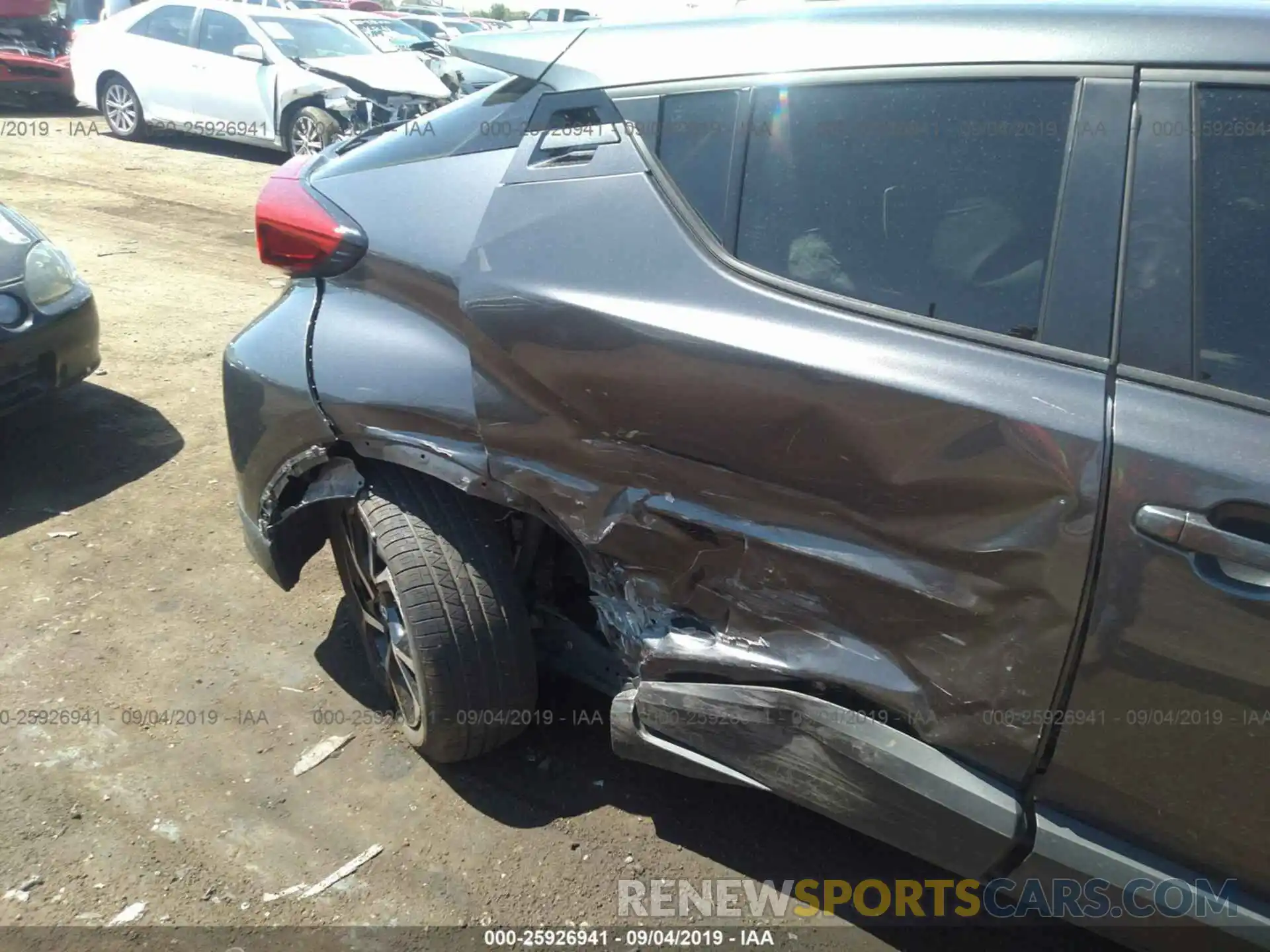 6 Photograph of a damaged car JTNKHMBX4K1049973 TOYOTA C-HR 2019