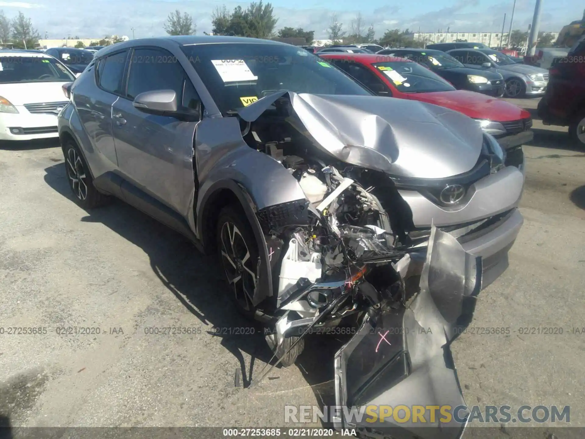 1 Photograph of a damaged car JTNKHMBX4K1050024 TOYOTA C-HR 2019