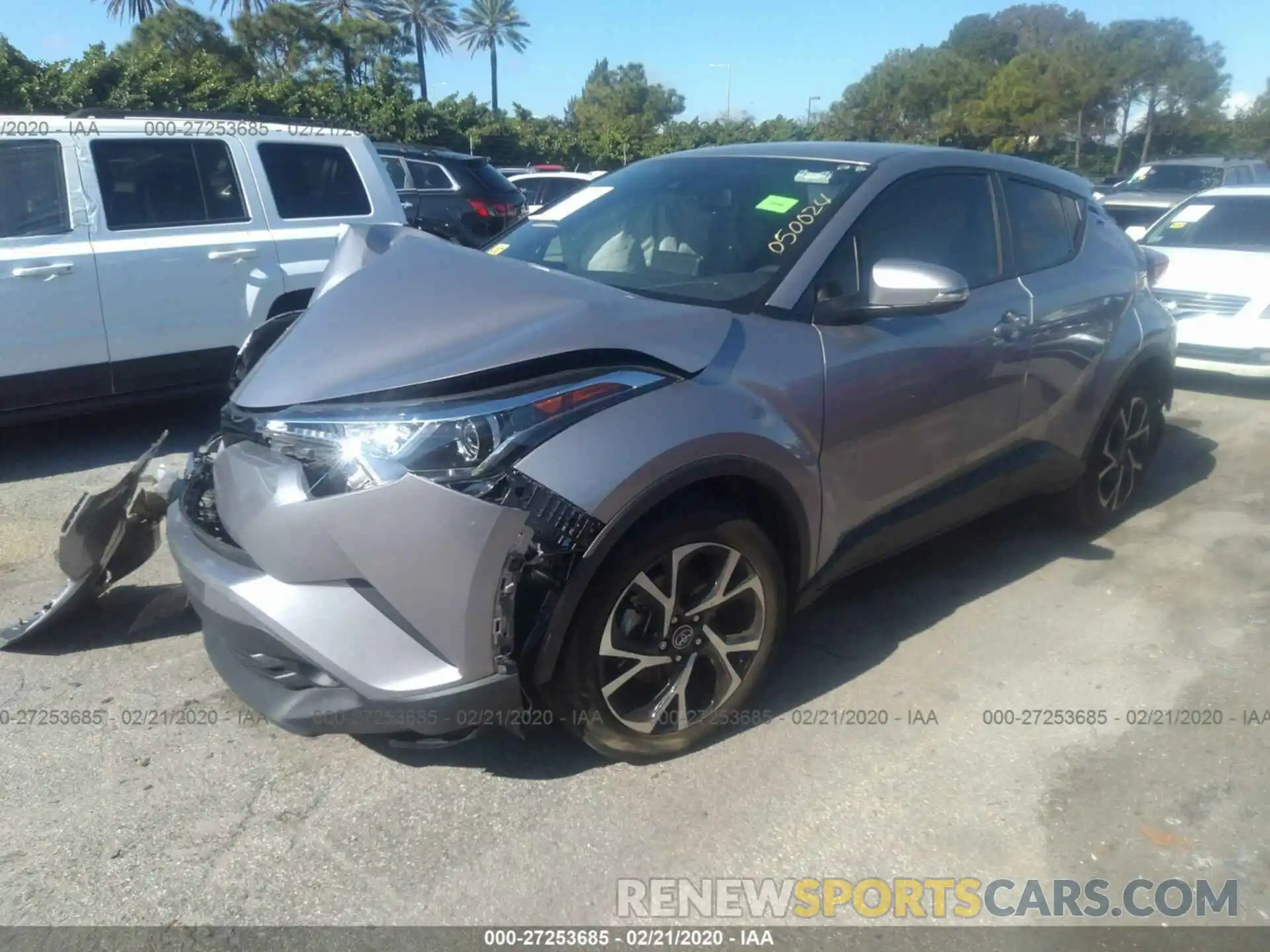 2 Photograph of a damaged car JTNKHMBX4K1050024 TOYOTA C-HR 2019