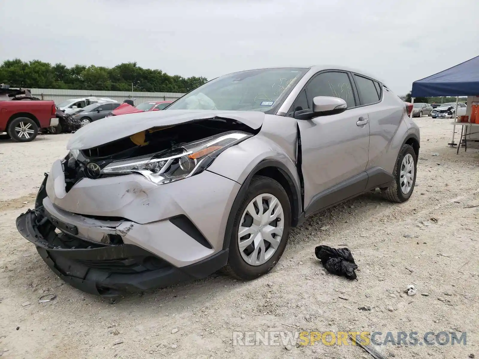 2 Photograph of a damaged car JTNKHMBX4K1050783 TOYOTA C-HR 2019