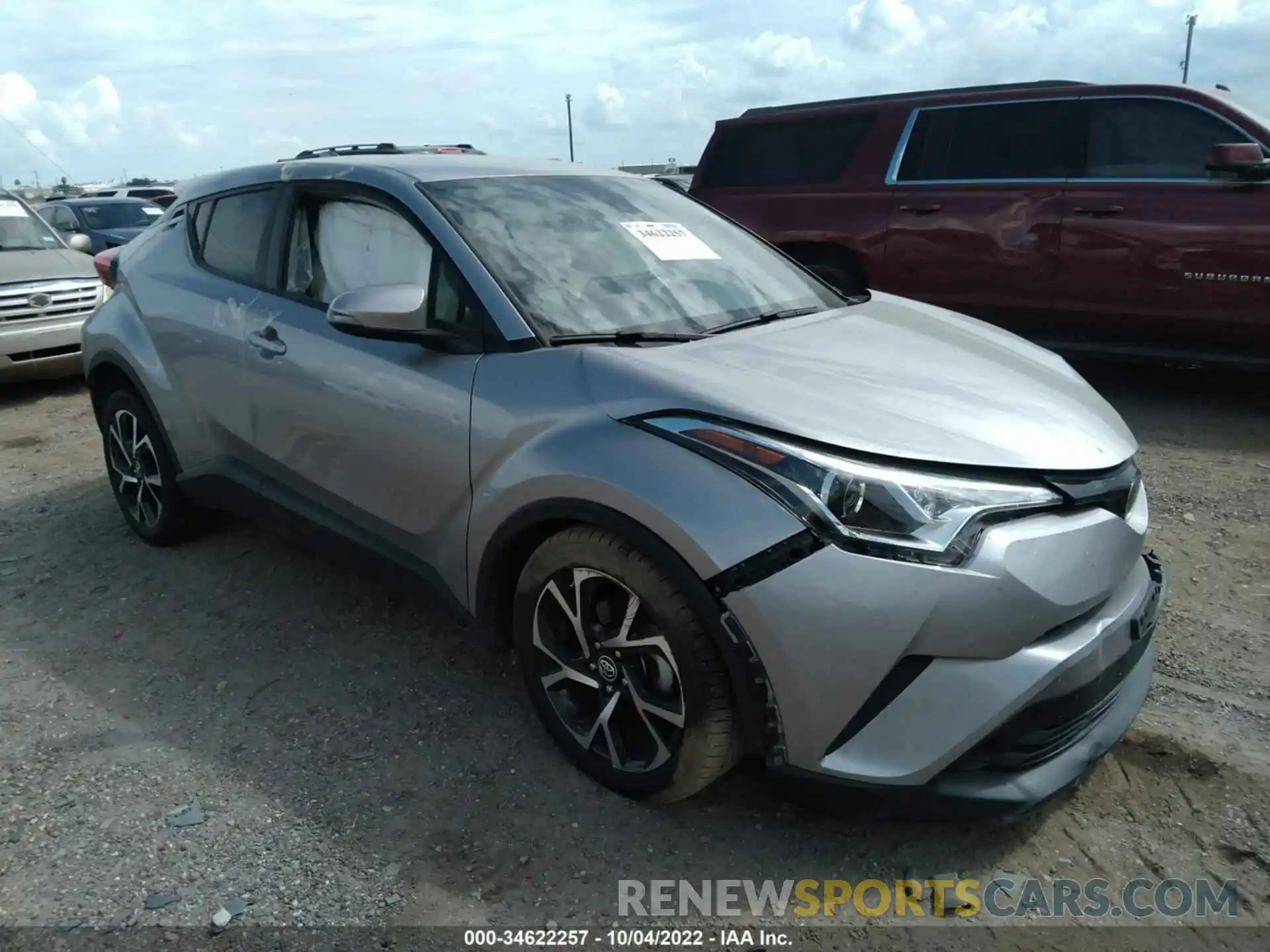 1 Photograph of a damaged car JTNKHMBX4K1052579 TOYOTA C-HR 2019