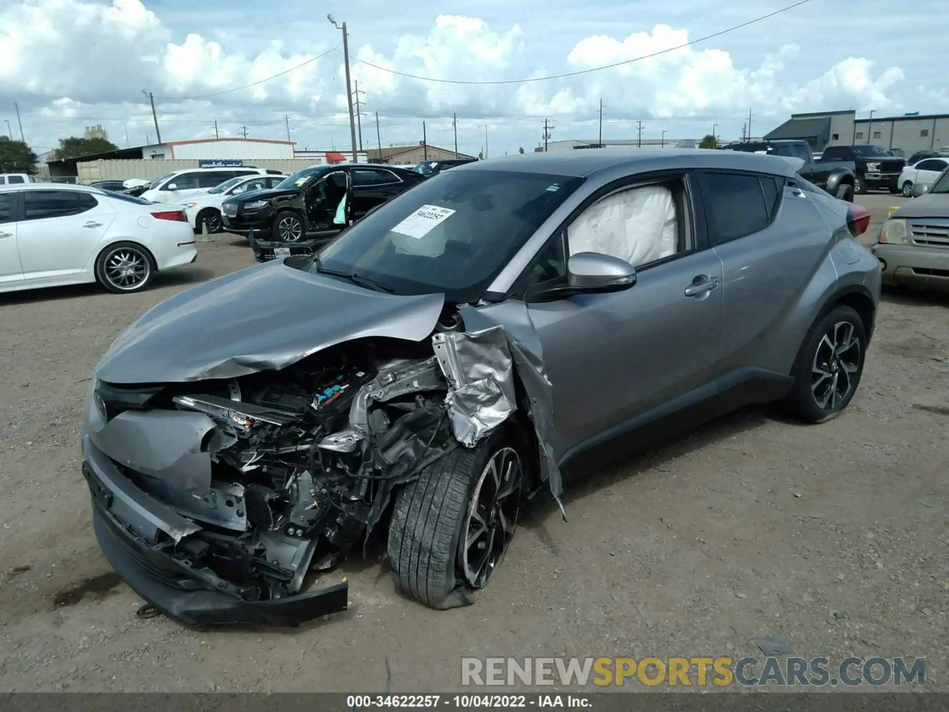 2 Photograph of a damaged car JTNKHMBX4K1052579 TOYOTA C-HR 2019