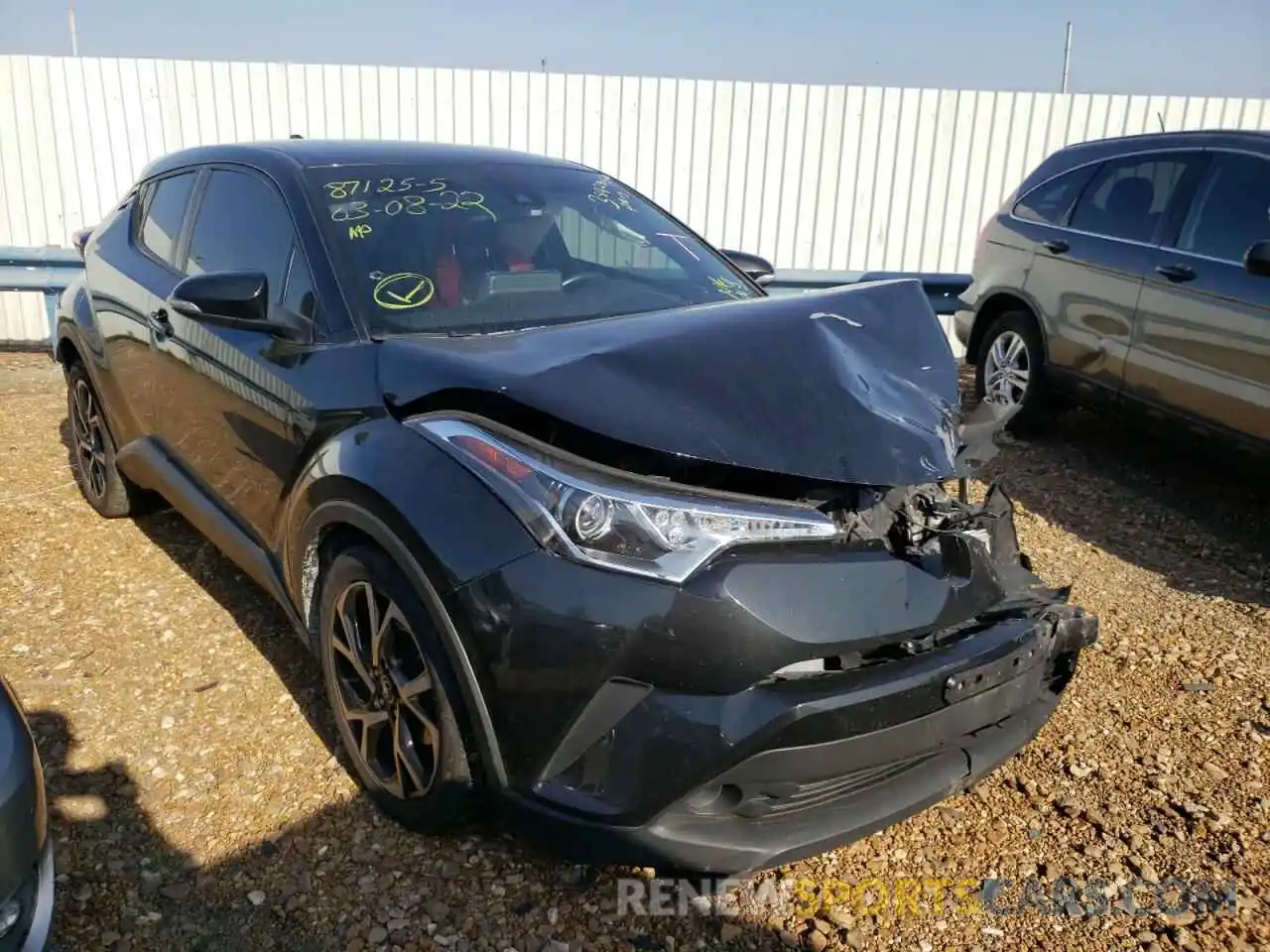 1 Photograph of a damaged car JTNKHMBX4K1054705 TOYOTA C-HR 2019