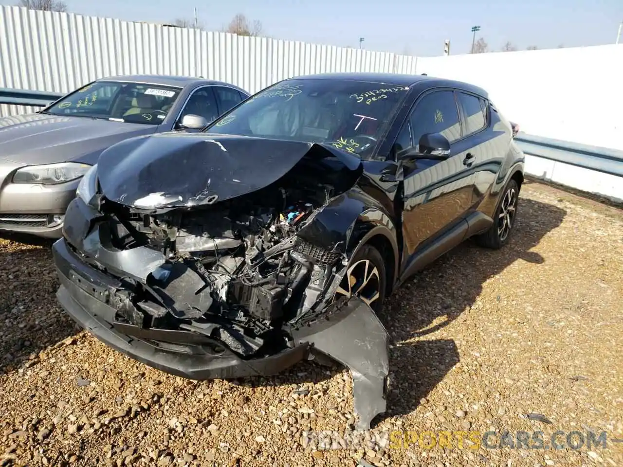 2 Photograph of a damaged car JTNKHMBX4K1054705 TOYOTA C-HR 2019