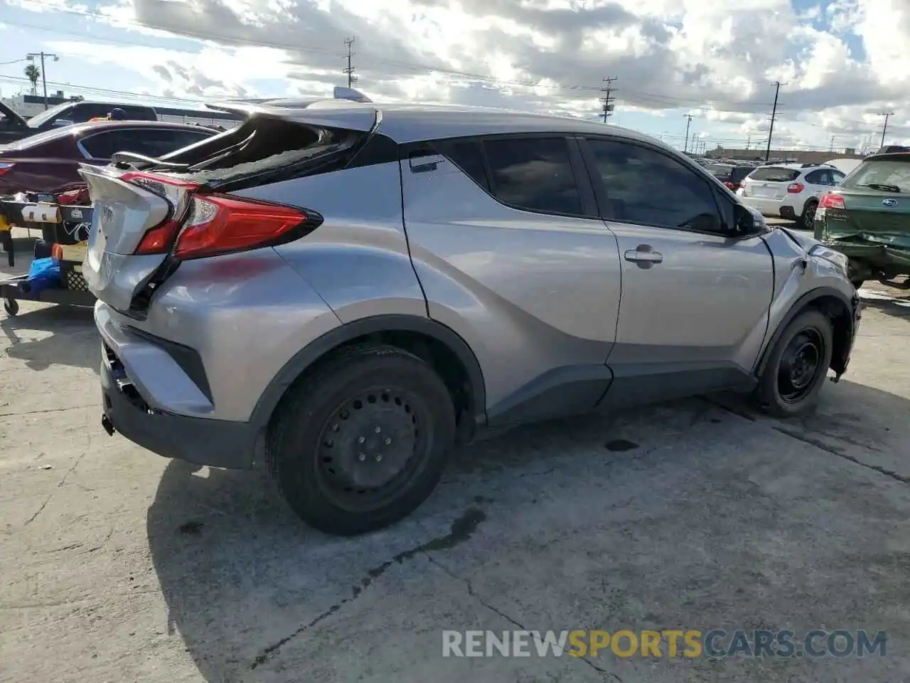 3 Photograph of a damaged car JTNKHMBX4K1055188 TOYOTA C-HR 2019