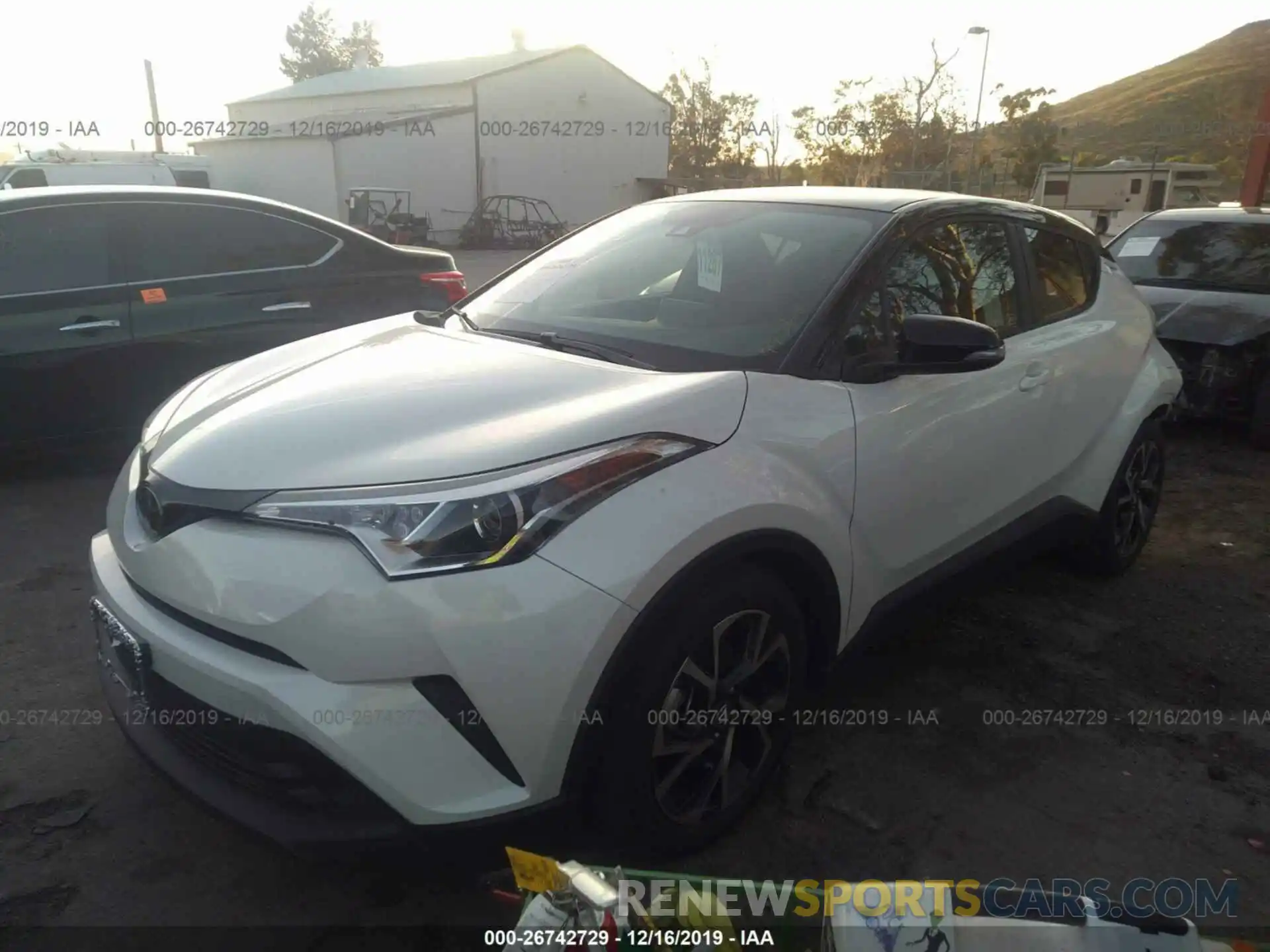 2 Photograph of a damaged car JTNKHMBX4K1056714 TOYOTA C-HR 2019