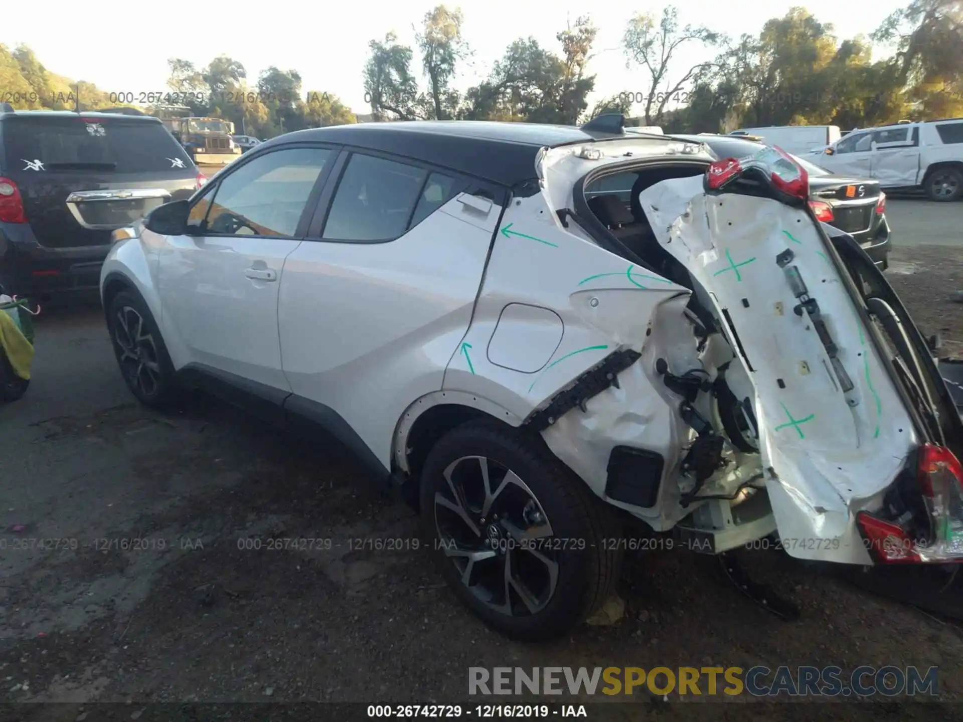 3 Photograph of a damaged car JTNKHMBX4K1056714 TOYOTA C-HR 2019