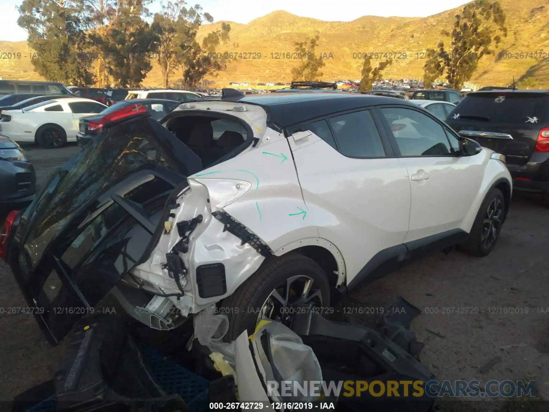 4 Photograph of a damaged car JTNKHMBX4K1056714 TOYOTA C-HR 2019