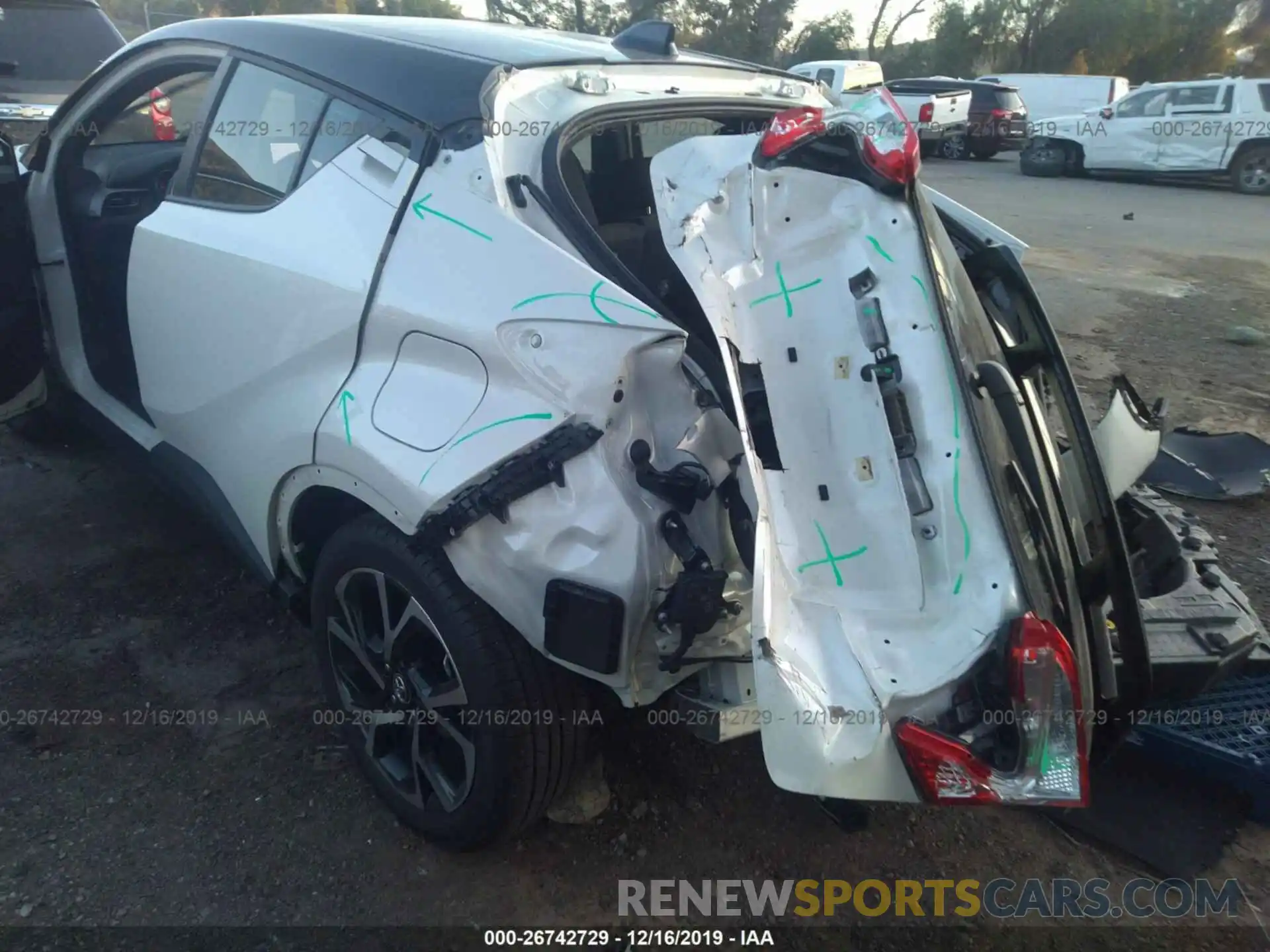 6 Photograph of a damaged car JTNKHMBX4K1056714 TOYOTA C-HR 2019