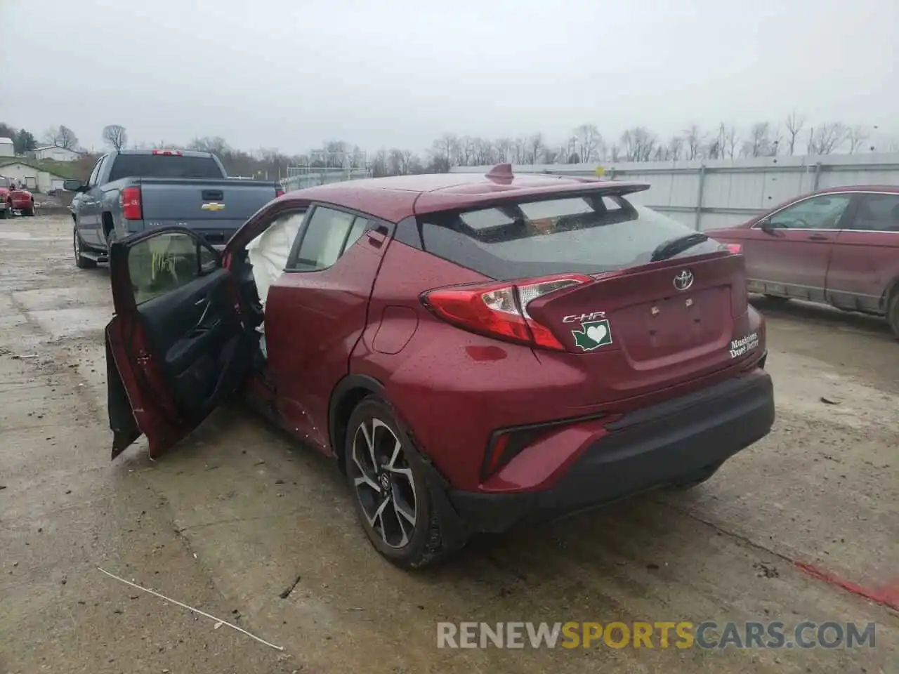 3 Photograph of a damaged car JTNKHMBX4K1057216 TOYOTA C-HR 2019