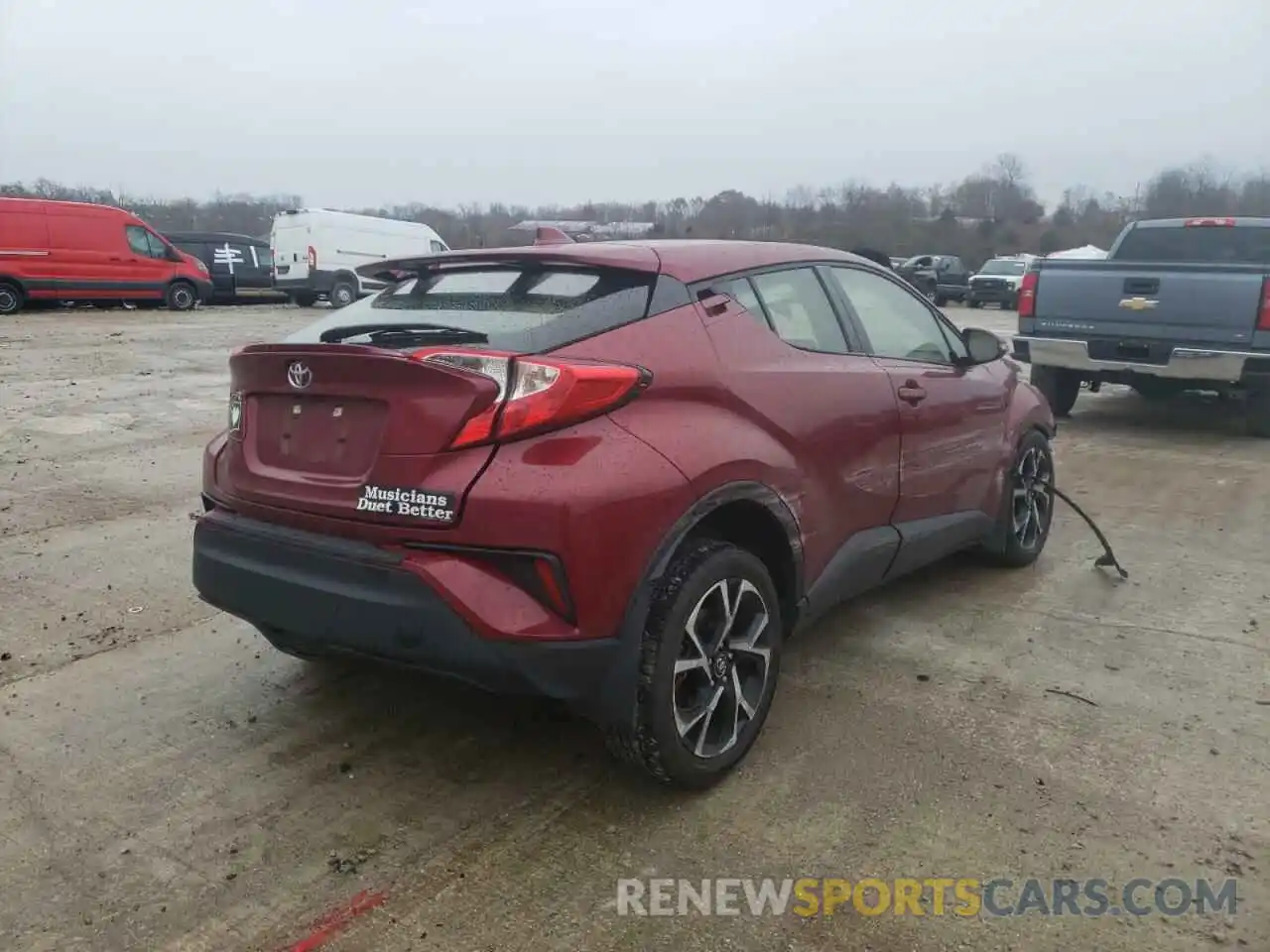 4 Photograph of a damaged car JTNKHMBX4K1057216 TOYOTA C-HR 2019