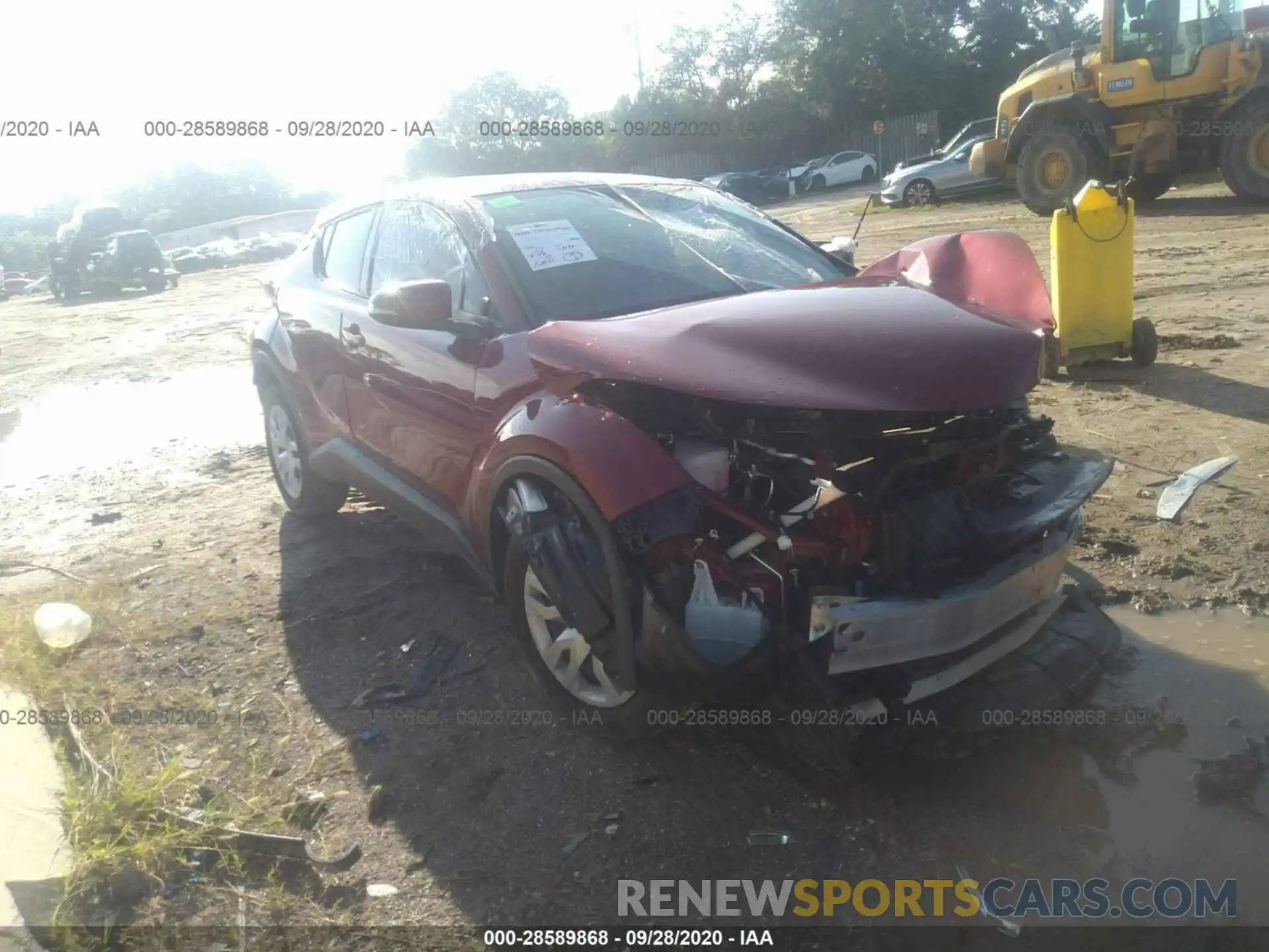 1 Photograph of a damaged car JTNKHMBX4K1058074 TOYOTA C-HR 2019