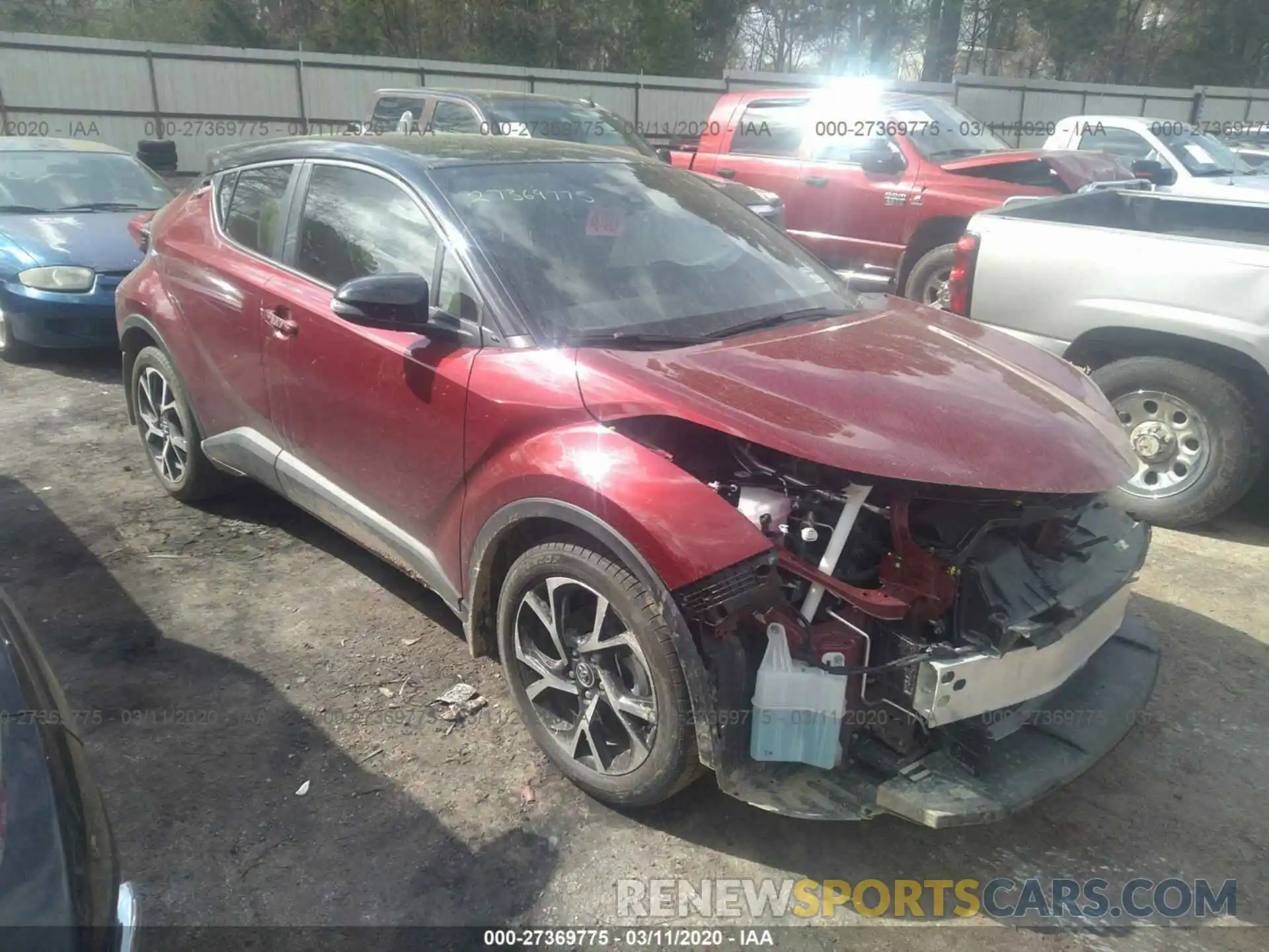 1 Photograph of a damaged car JTNKHMBX4K1058110 TOYOTA C-HR 2019