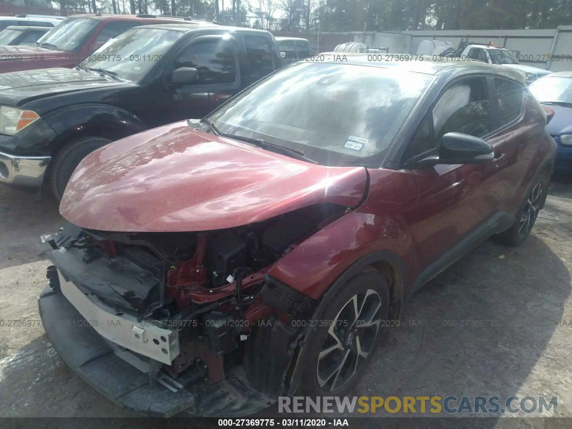 2 Photograph of a damaged car JTNKHMBX4K1058110 TOYOTA C-HR 2019