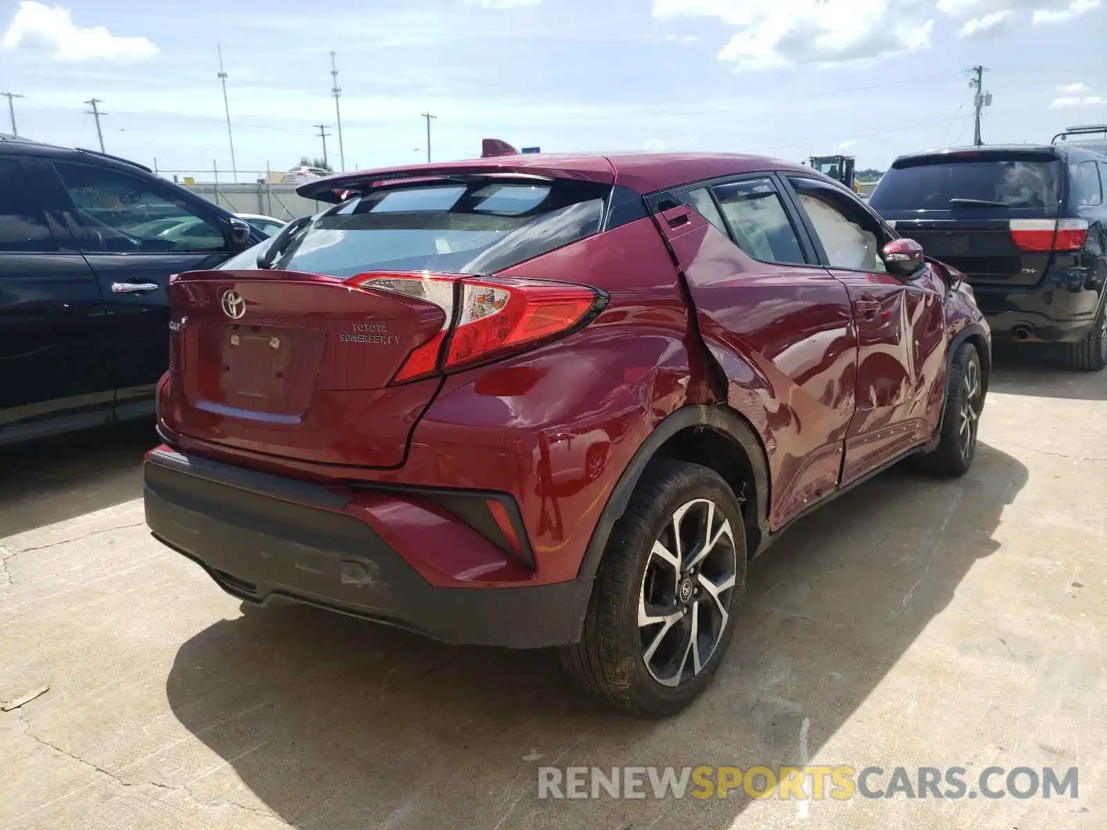 4 Photograph of a damaged car JTNKHMBX4K1059998 TOYOTA C-HR 2019