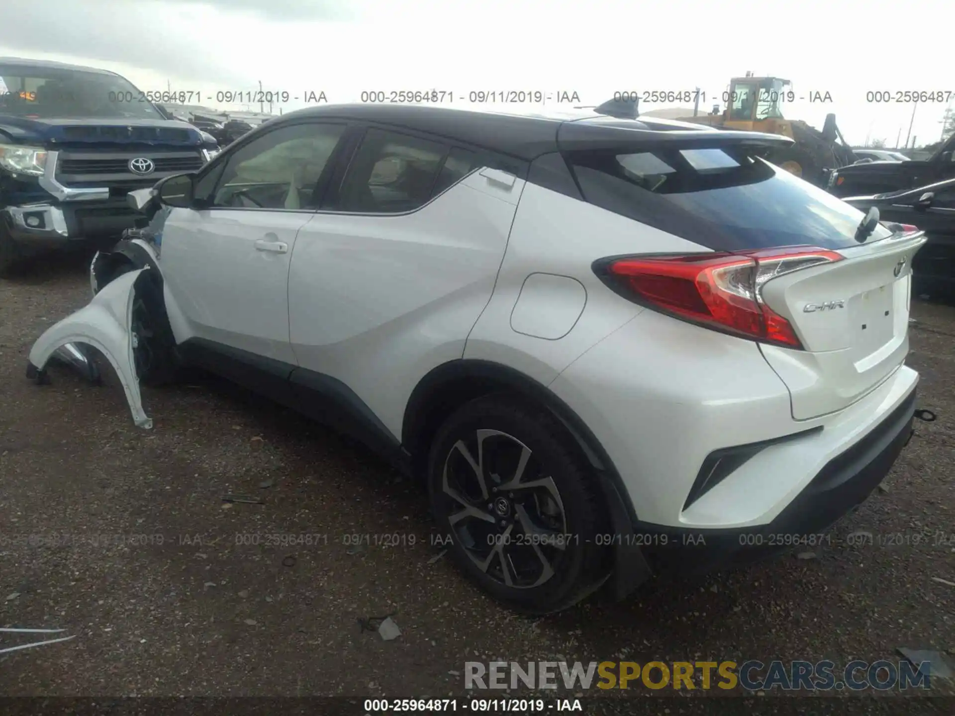 3 Photograph of a damaged car JTNKHMBX5K1012401 TOYOTA C-HR 2019