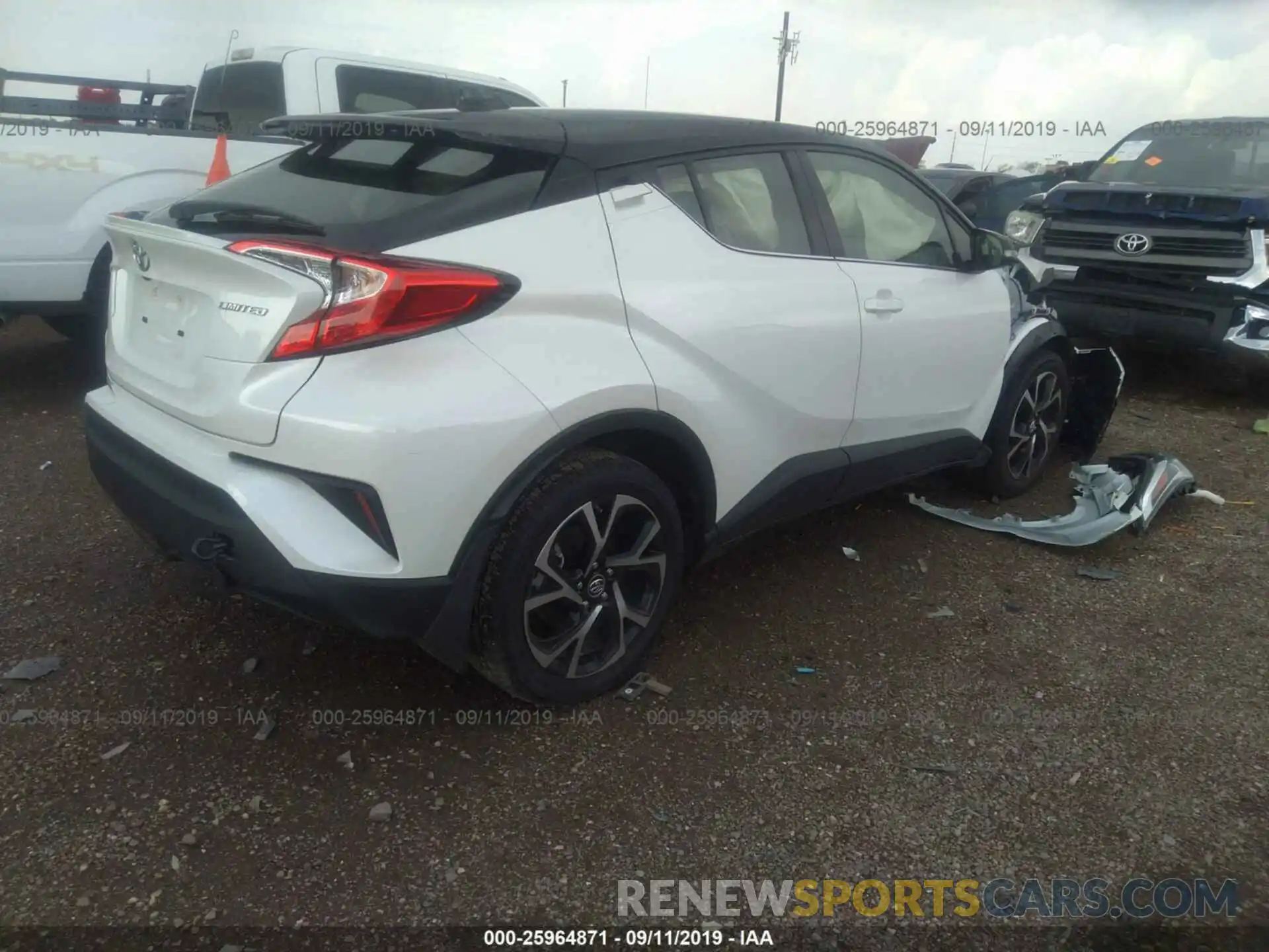 4 Photograph of a damaged car JTNKHMBX5K1012401 TOYOTA C-HR 2019