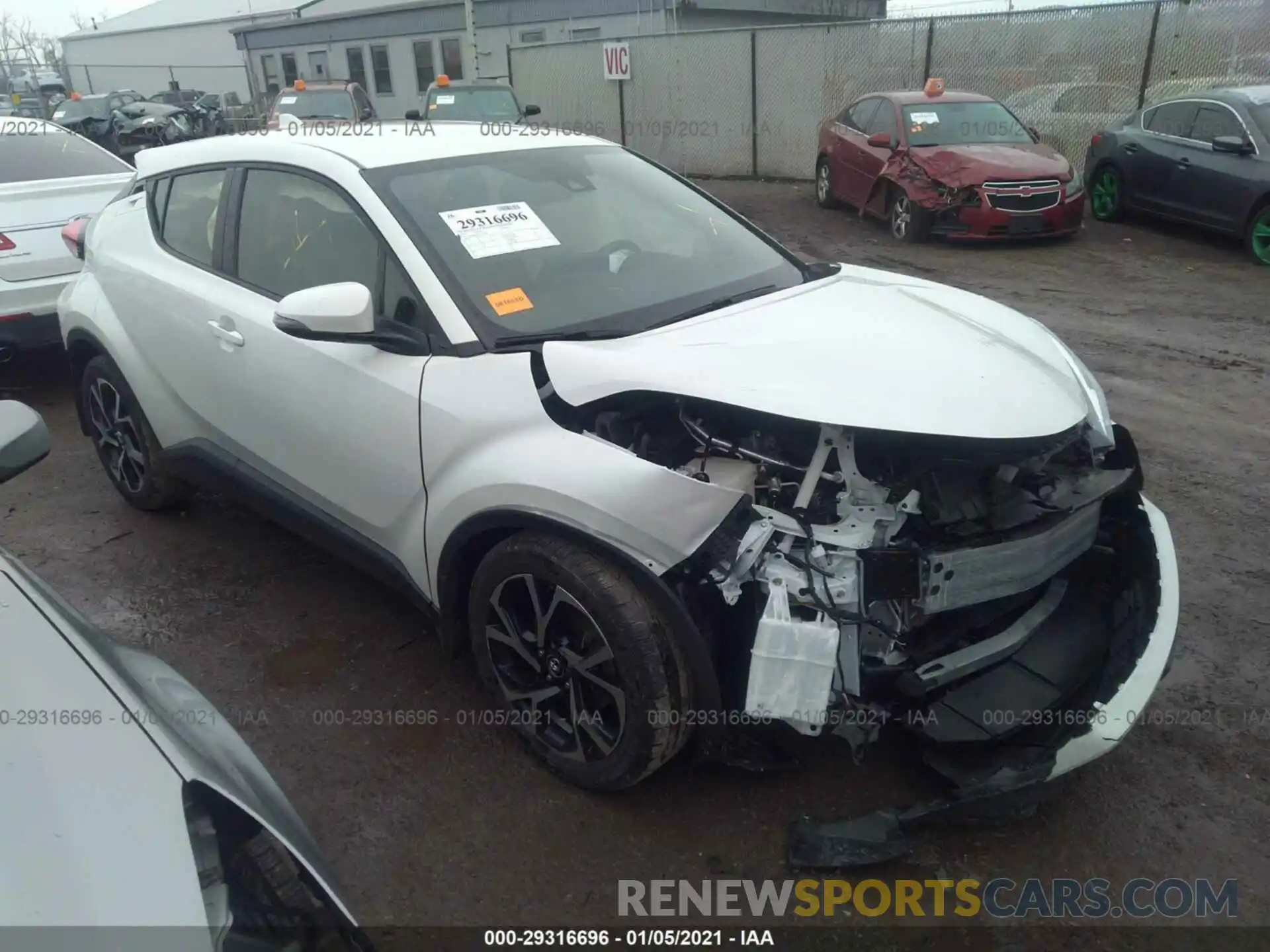 1 Photograph of a damaged car JTNKHMBX5K1014696 TOYOTA C-HR 2019