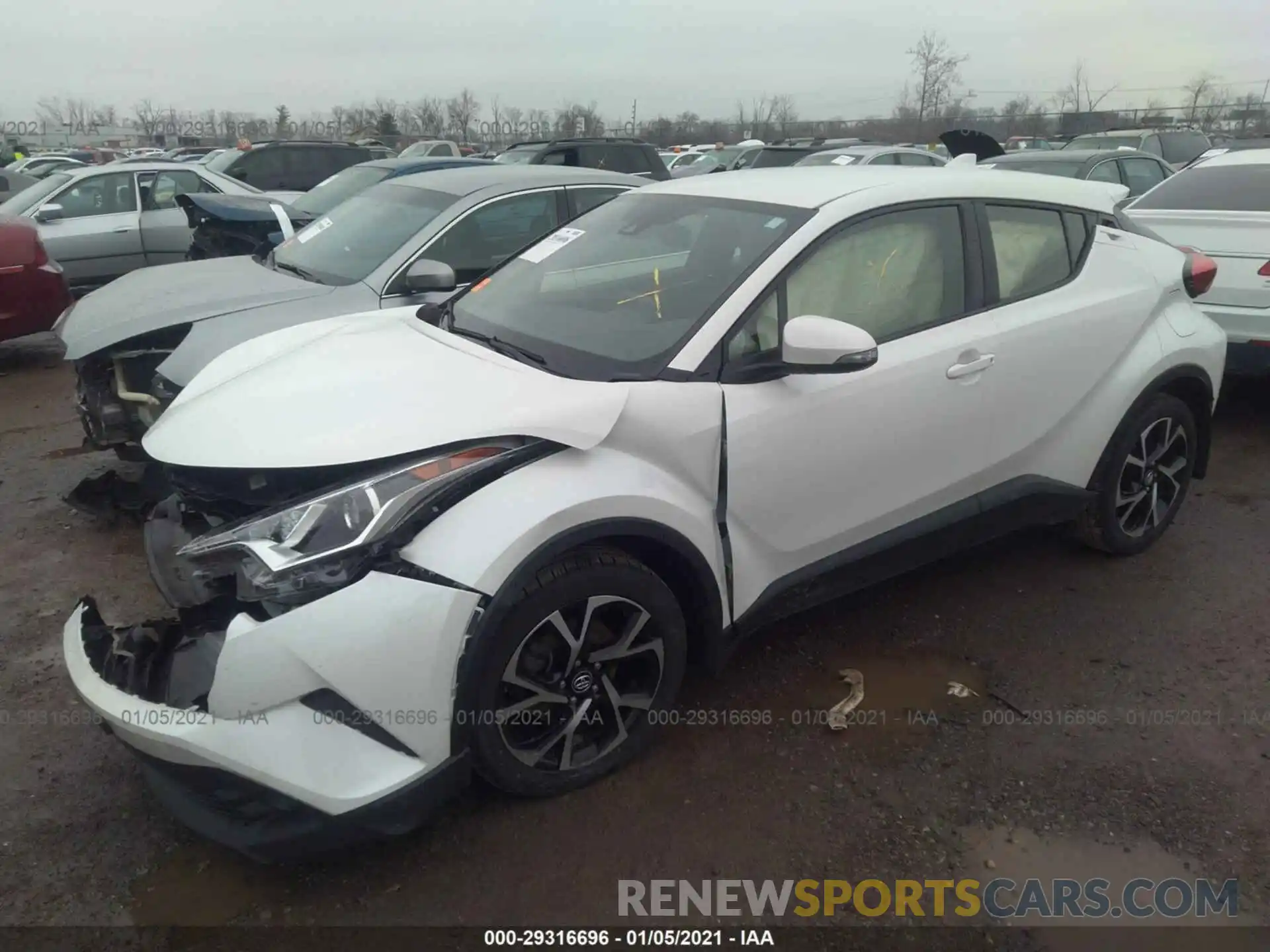 2 Фотография поврежденного автомобиля JTNKHMBX5K1014696 TOYOTA C-HR 2019