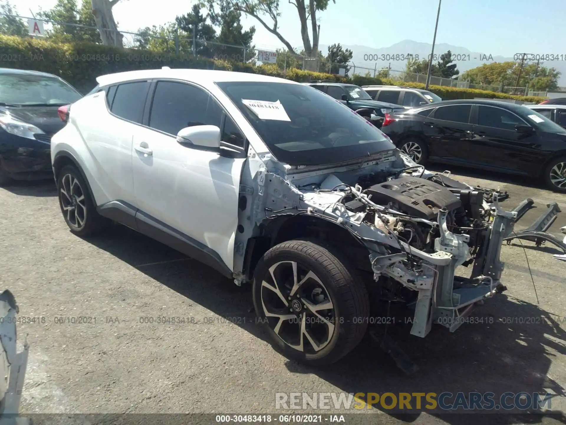 1 Photograph of a damaged car JTNKHMBX5K1017078 TOYOTA C-HR 2019