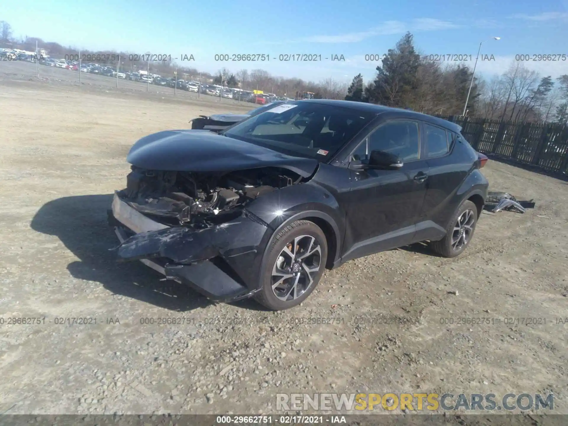 2 Photograph of a damaged car JTNKHMBX5K1019364 TOYOTA C-HR 2019