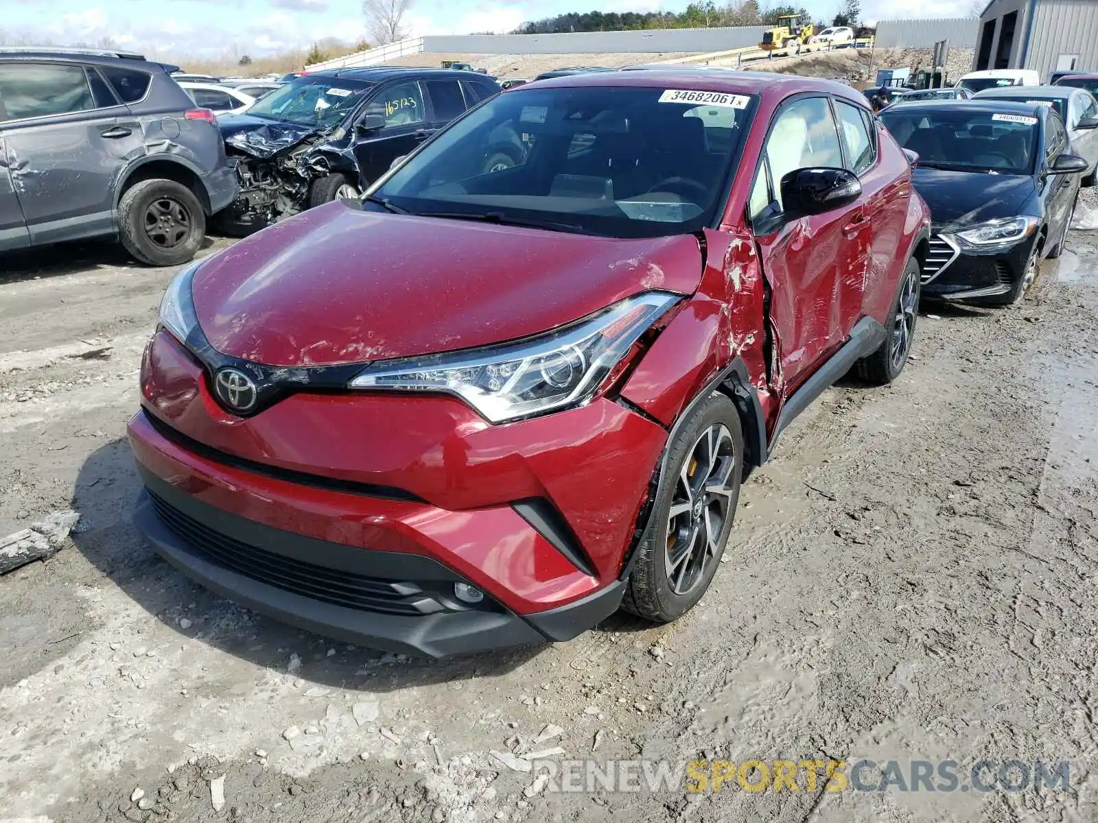 2 Photograph of a damaged car JTNKHMBX5K1021406 TOYOTA C-HR 2019