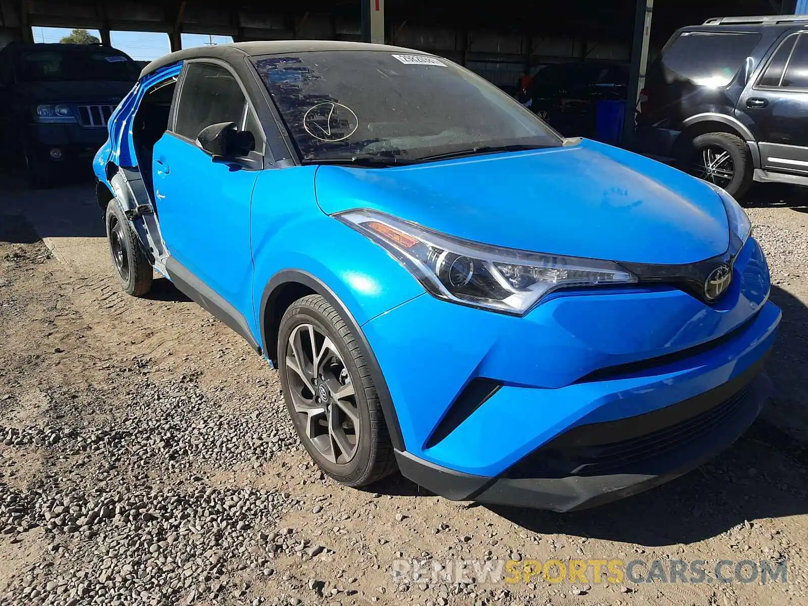 1 Photograph of a damaged car JTNKHMBX5K1022345 TOYOTA C-HR 2019