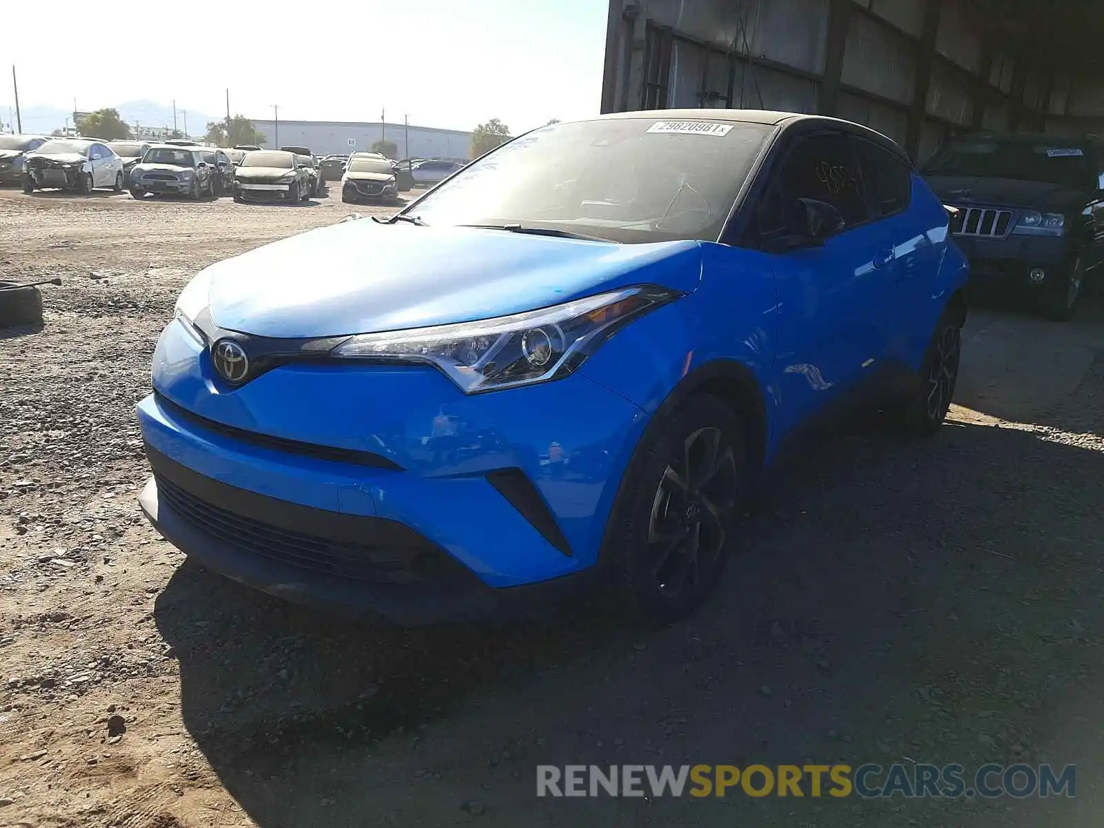 2 Photograph of a damaged car JTNKHMBX5K1022345 TOYOTA C-HR 2019