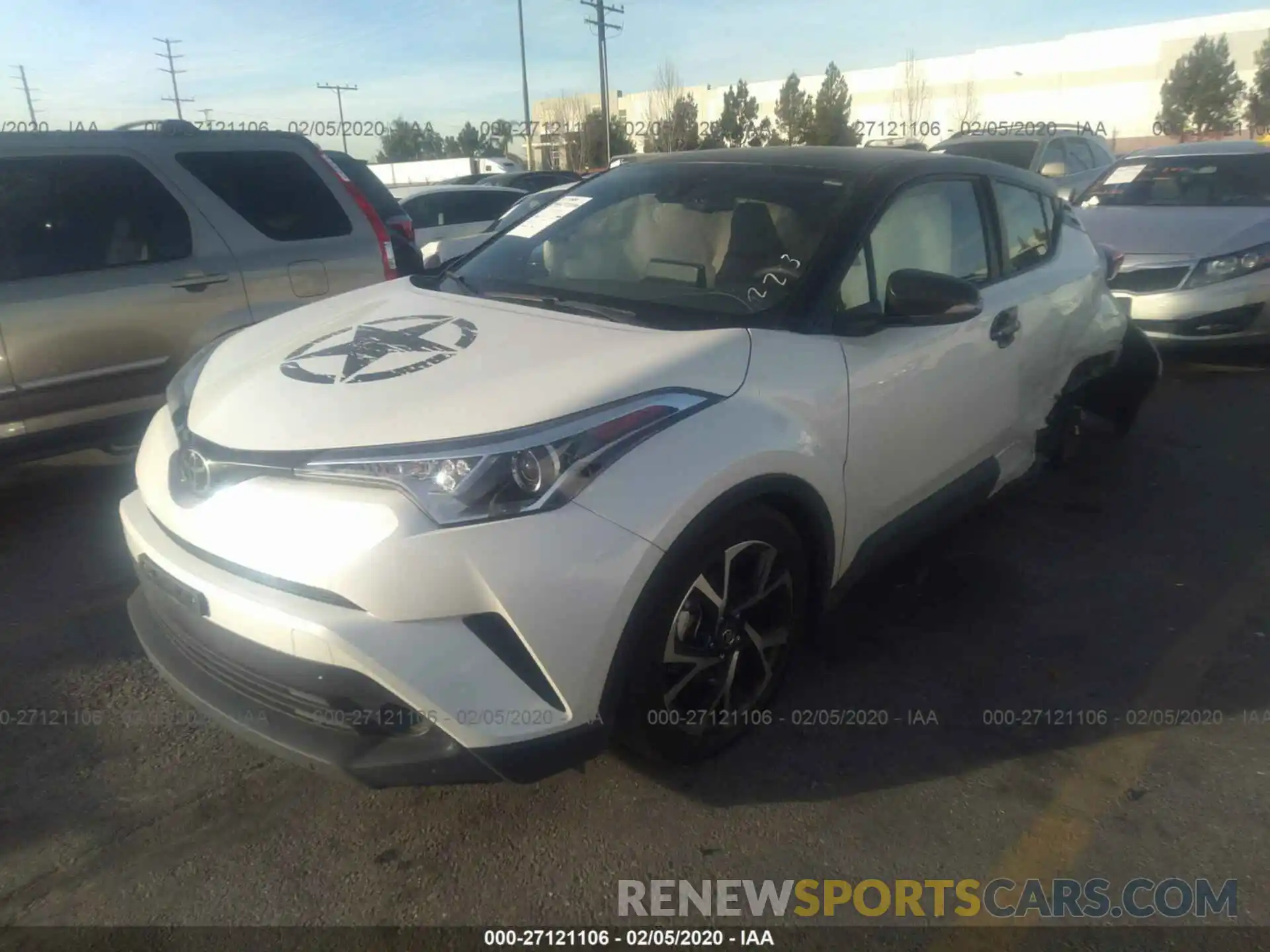 2 Photograph of a damaged car JTNKHMBX5K1022491 TOYOTA C-HR 2019