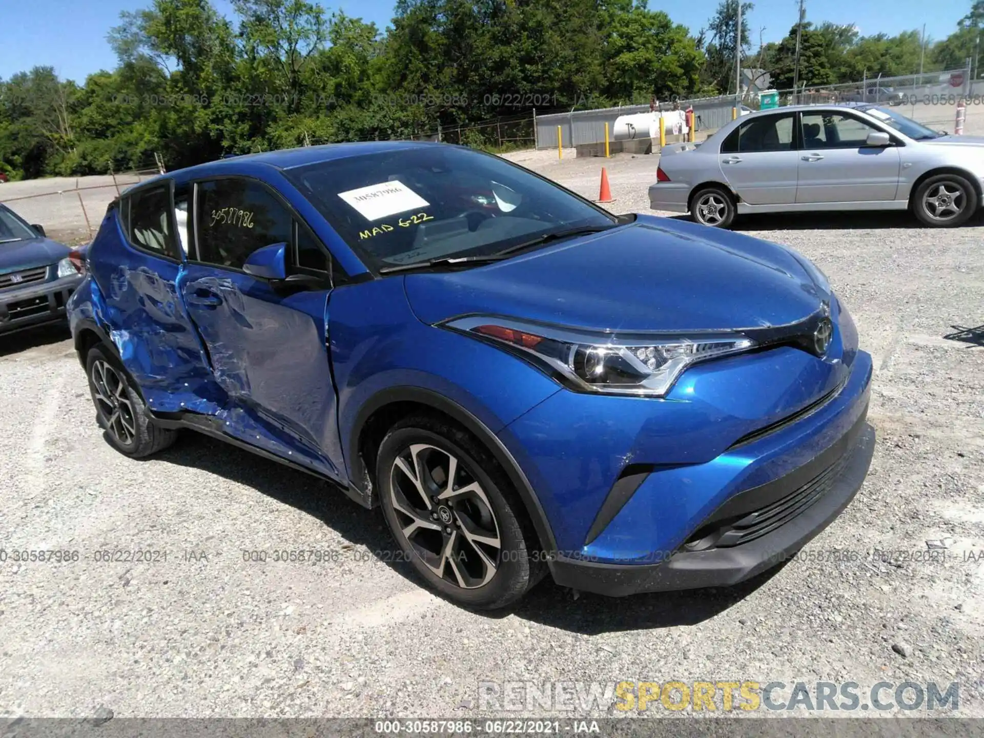 1 Photograph of a damaged car JTNKHMBX5K1023477 TOYOTA C-HR 2019