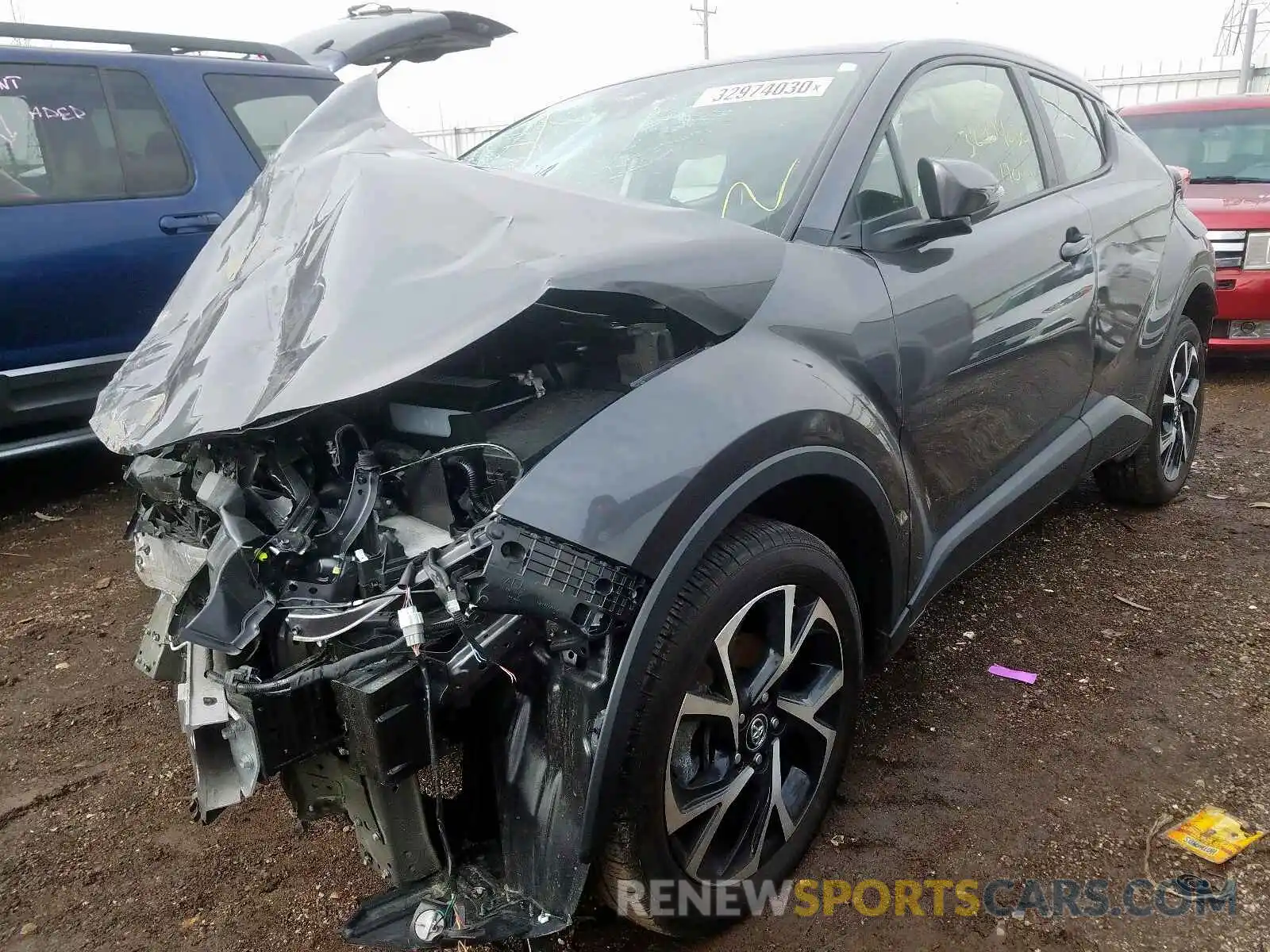 2 Photograph of a damaged car JTNKHMBX5K1023530 TOYOTA C-HR 2019