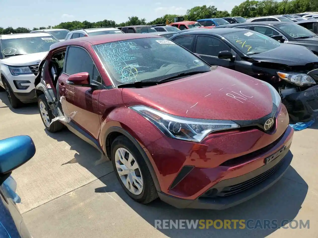 1 Photograph of a damaged car JTNKHMBX5K1026220 TOYOTA C-HR 2019