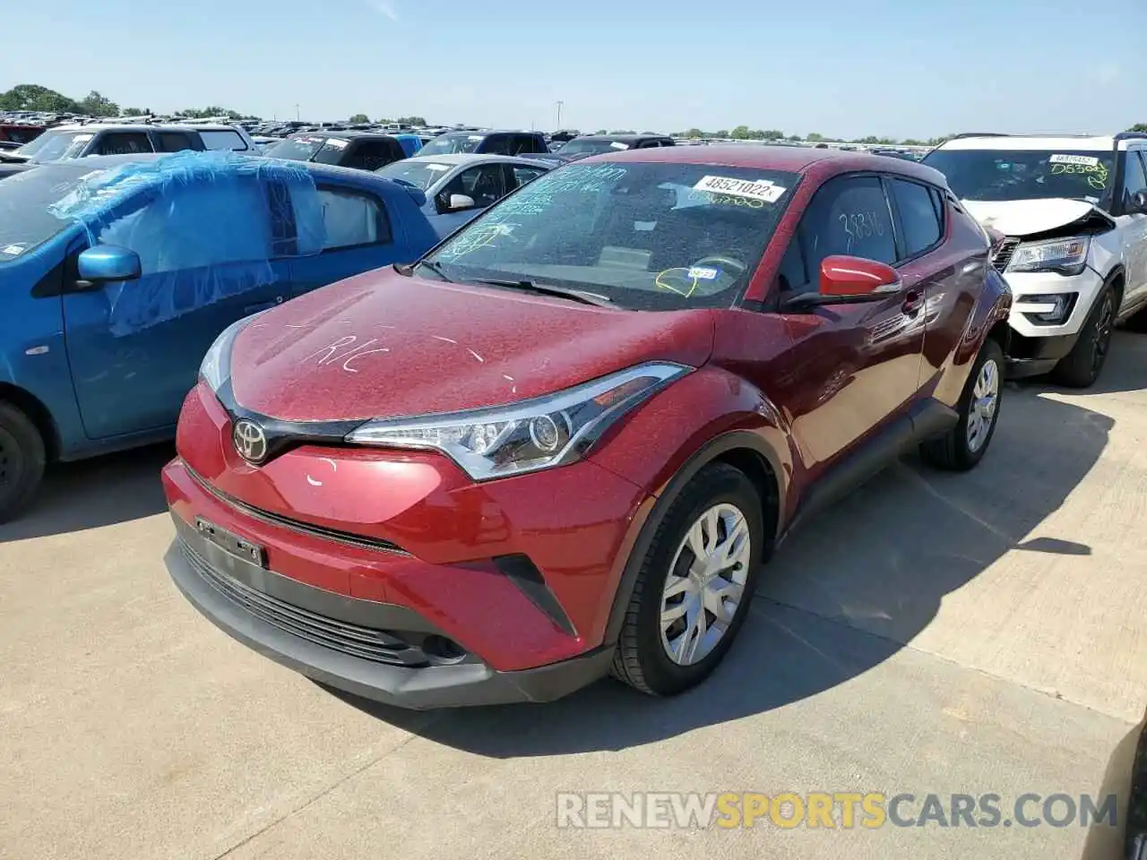 2 Photograph of a damaged car JTNKHMBX5K1026220 TOYOTA C-HR 2019